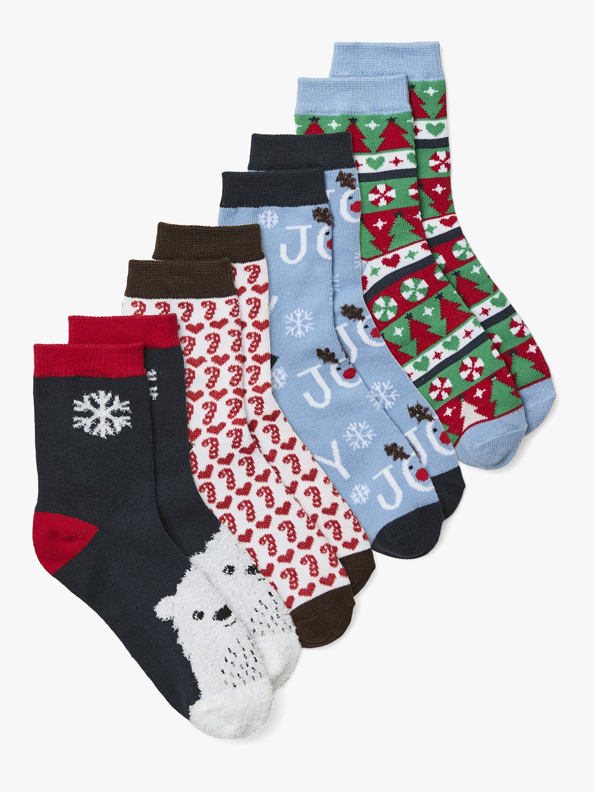 Vero Moda Girl Elf Socks Giftbox Xmas Girl Glacier Lake