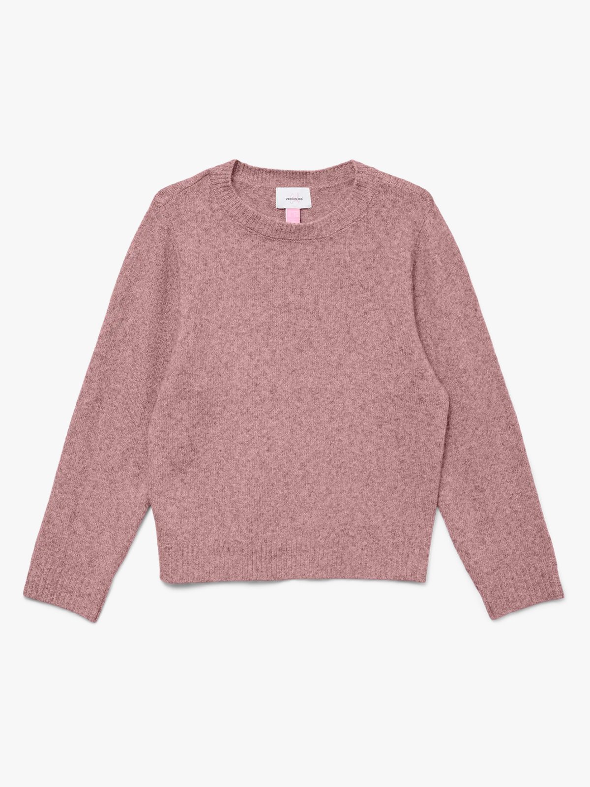Vero Moda Girl Doffy Long Sleeve O-Neck Blouse Woodrose Melange