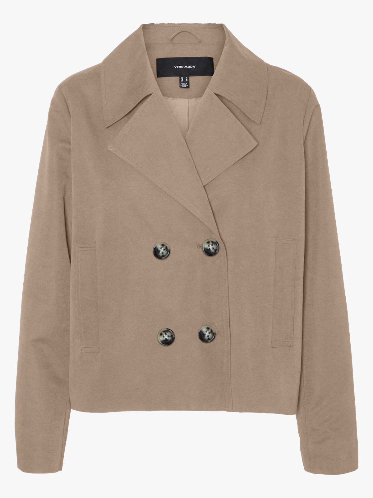 Vero Moda Girl Chloe Mia Short Trenchcoat Silver mink