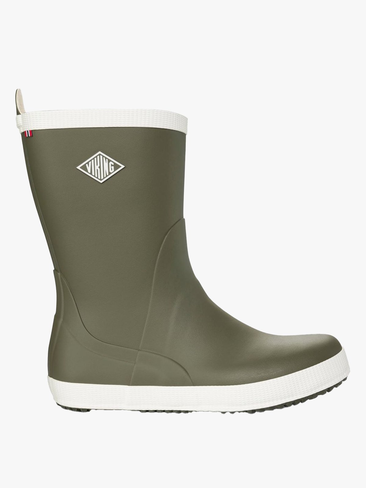 Viking Seilas Heritage Rubber Boot Olive/Eggshell