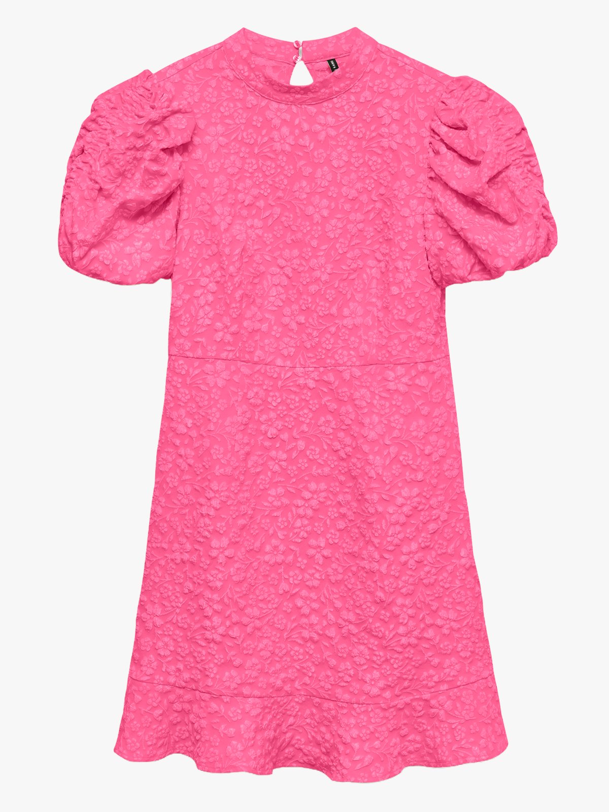 Vero Moda Fiona Short Sleeve High Neck Short Dress Azalea Pink