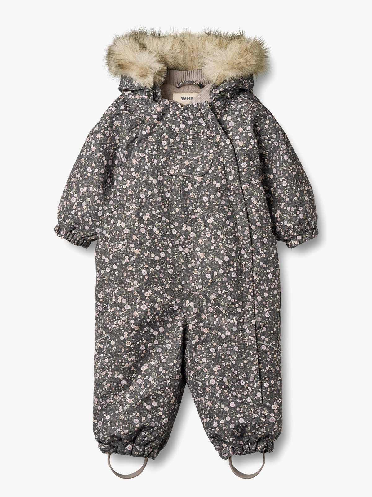 Wheat Snowsuit Nickie 9528 black sea open flowers