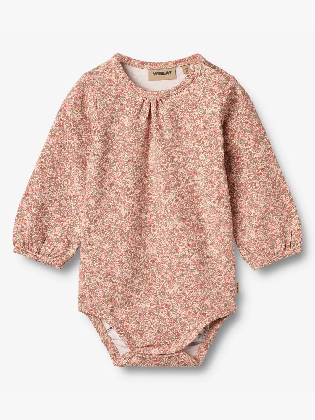 Wheat Body Long Sleeve Elmine Rose Dust Flower Meadow