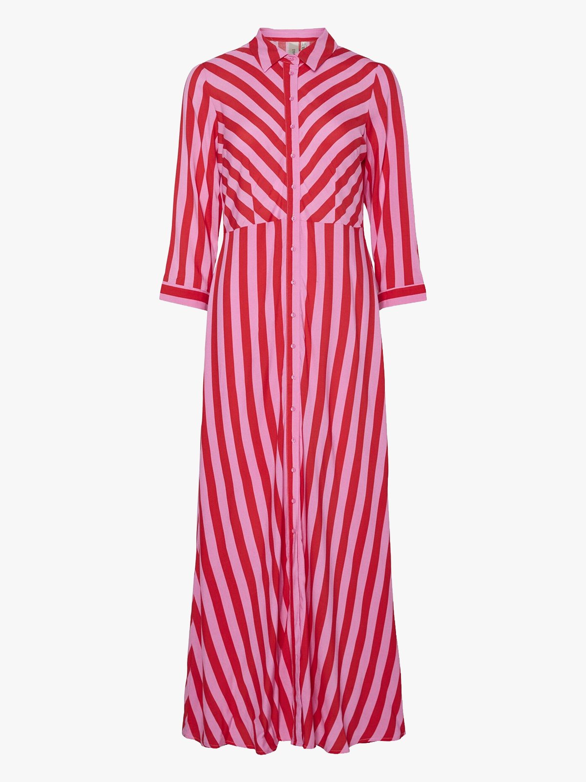 Y.A.S Savanna Long Shirt Dress Rosa