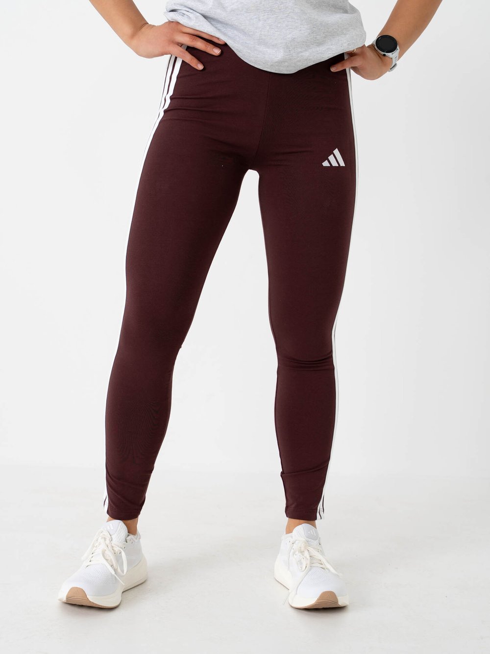 adidas 3-Stripes SJ Leggings - Rød | Getinspired.no
