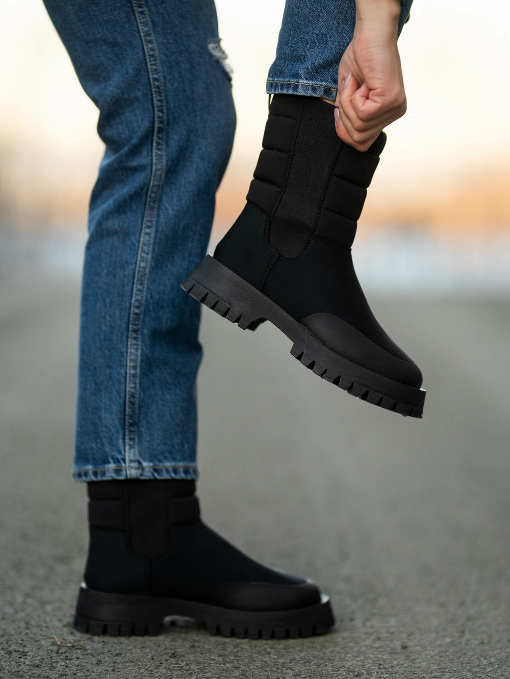 Swims Olivia Fur Puffer til dame - Sort | Getinspired.no