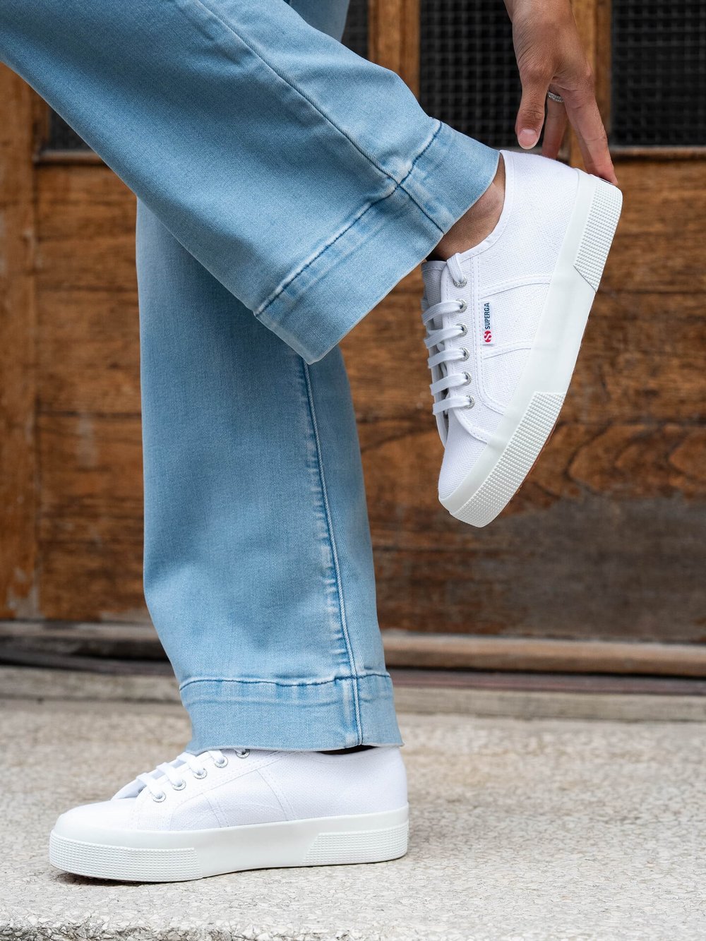 Superga 2740 Platform til dame - Hvit