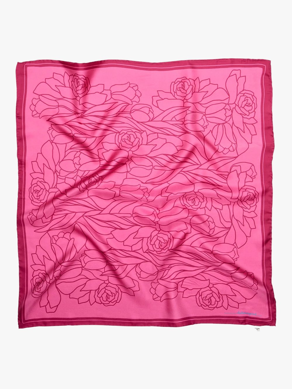 Becksöndergaard Stencia Tulip Sia Scarf - Rosa | Getinspired.no