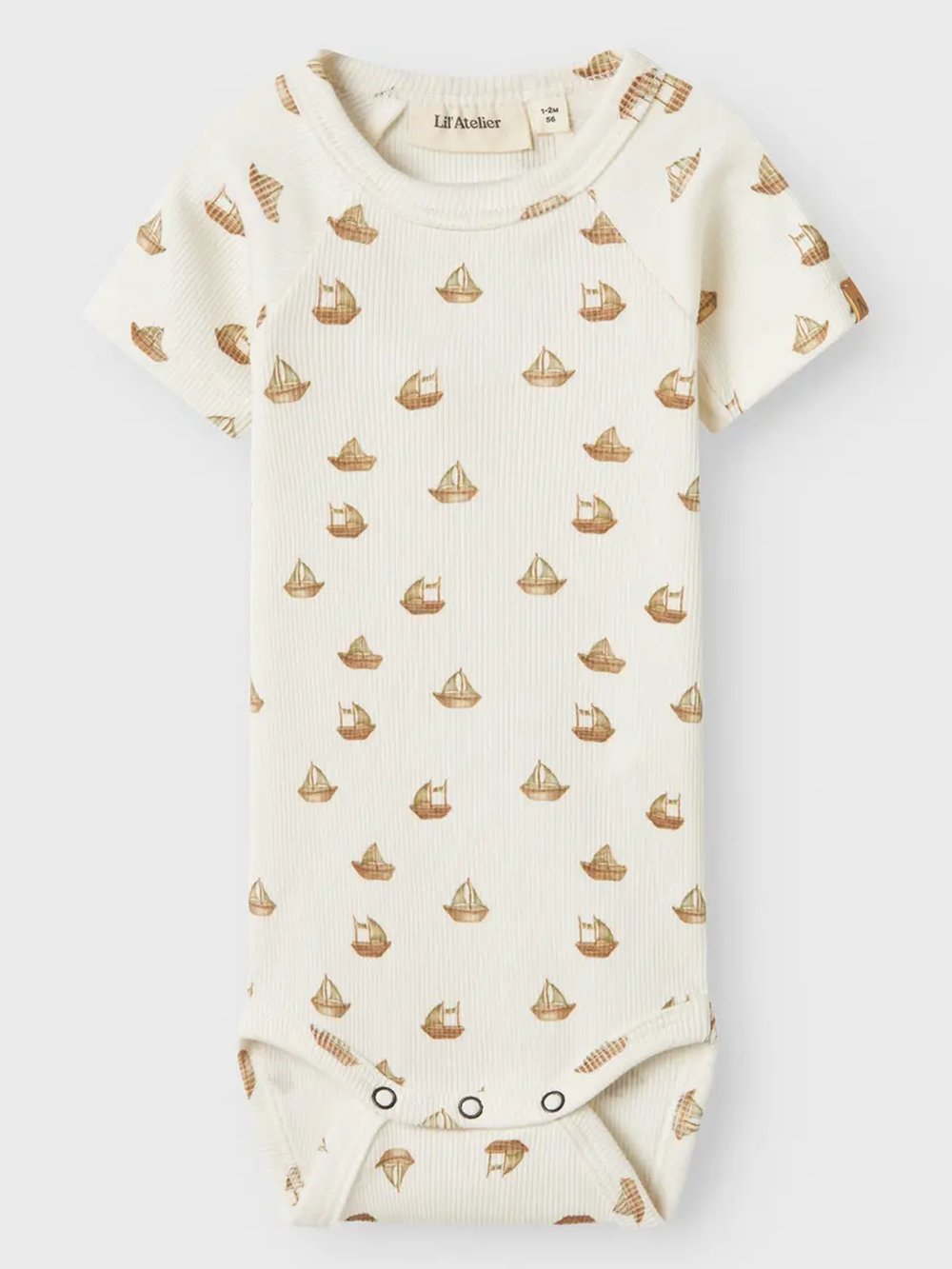 Lil' Atelier Lavo Eni Short Sleeve Slim Body - Hvit | Getinspired.no