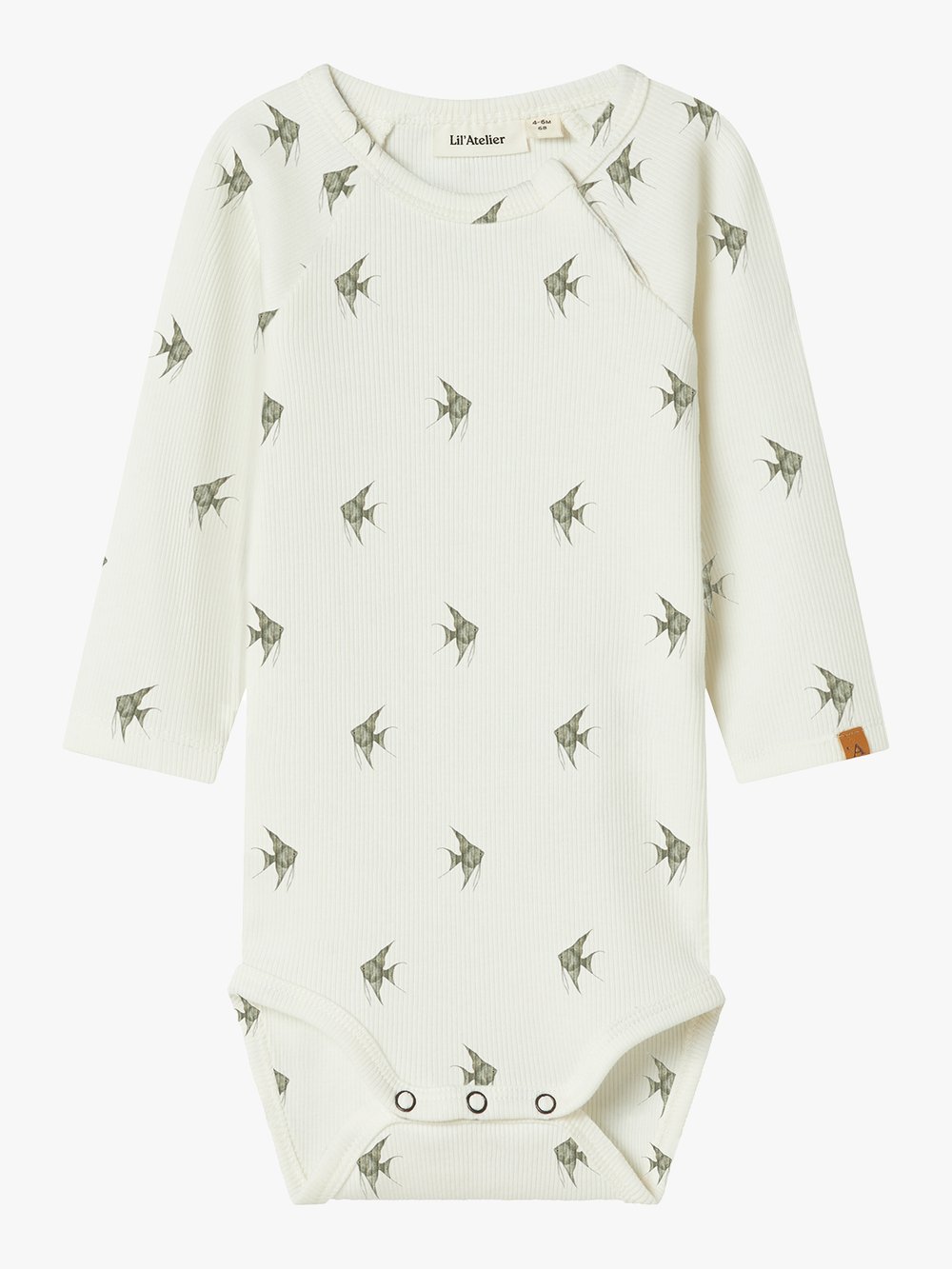 Lil' Atelier Lavo Eni Long Sleeve Slim Body - Beige | Getinspired.no