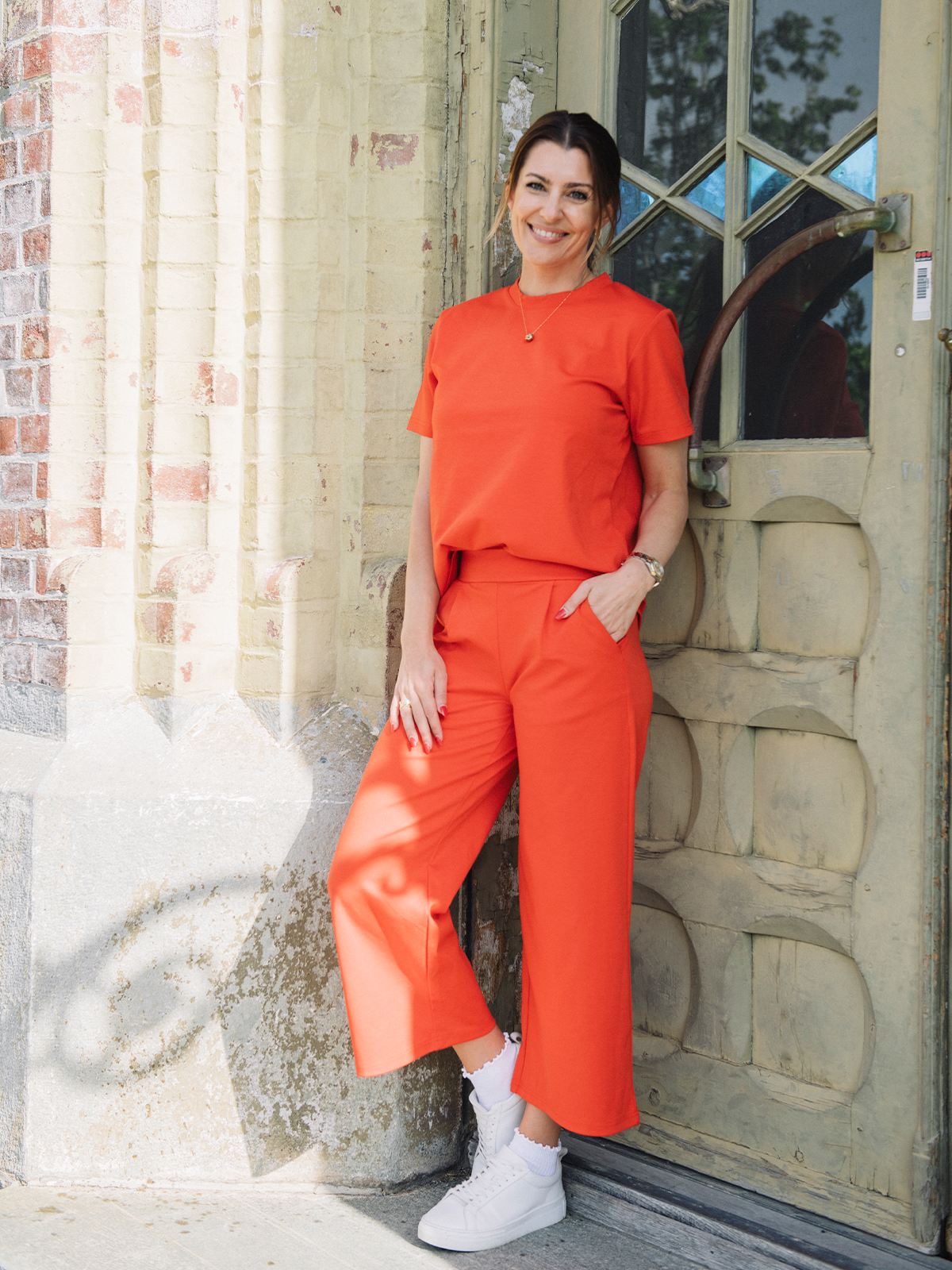 Ichi Kate Wide Pant Fiesta