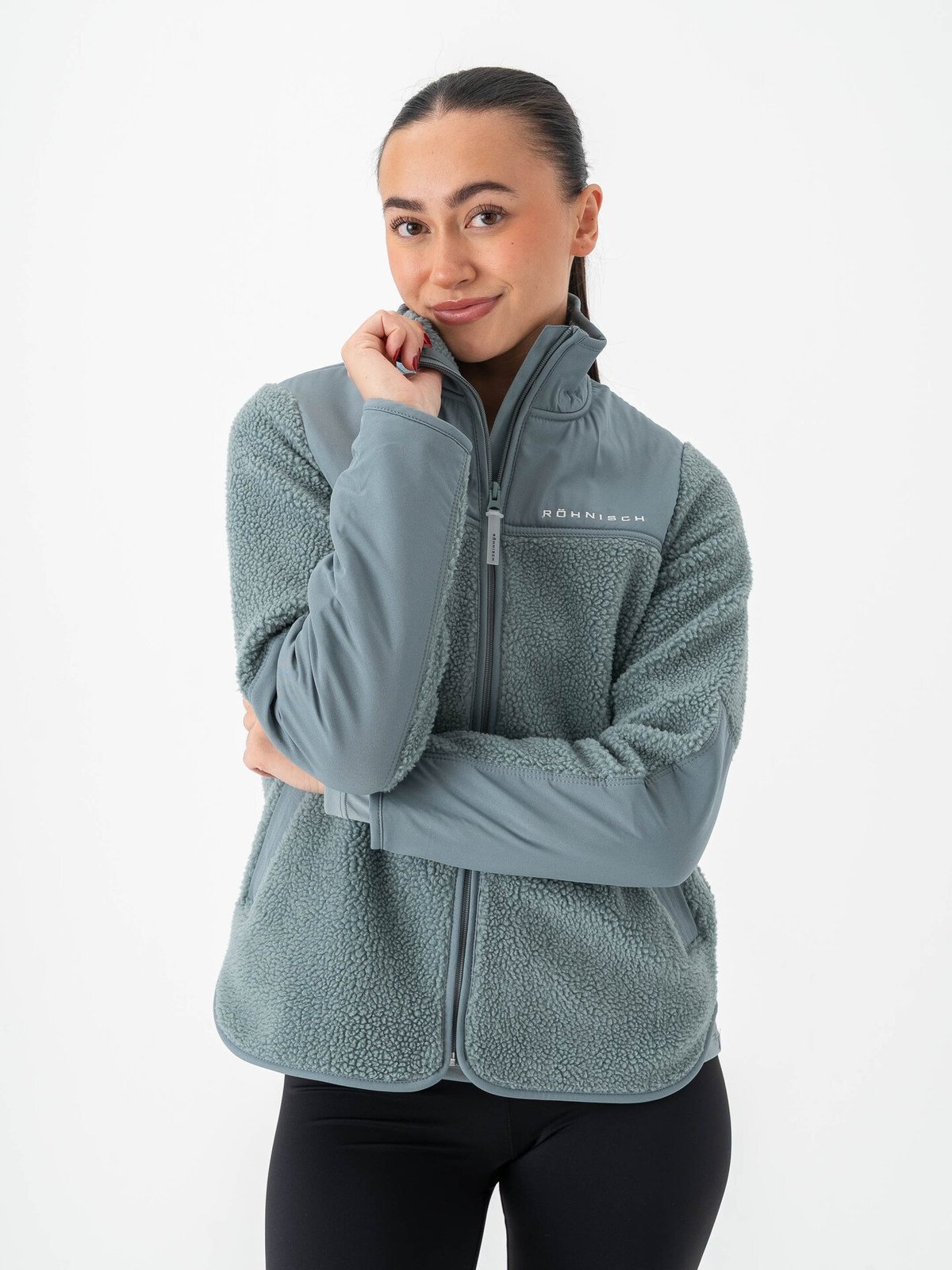 Röhnisch Phoebe Pile Jacket Stormy Sea