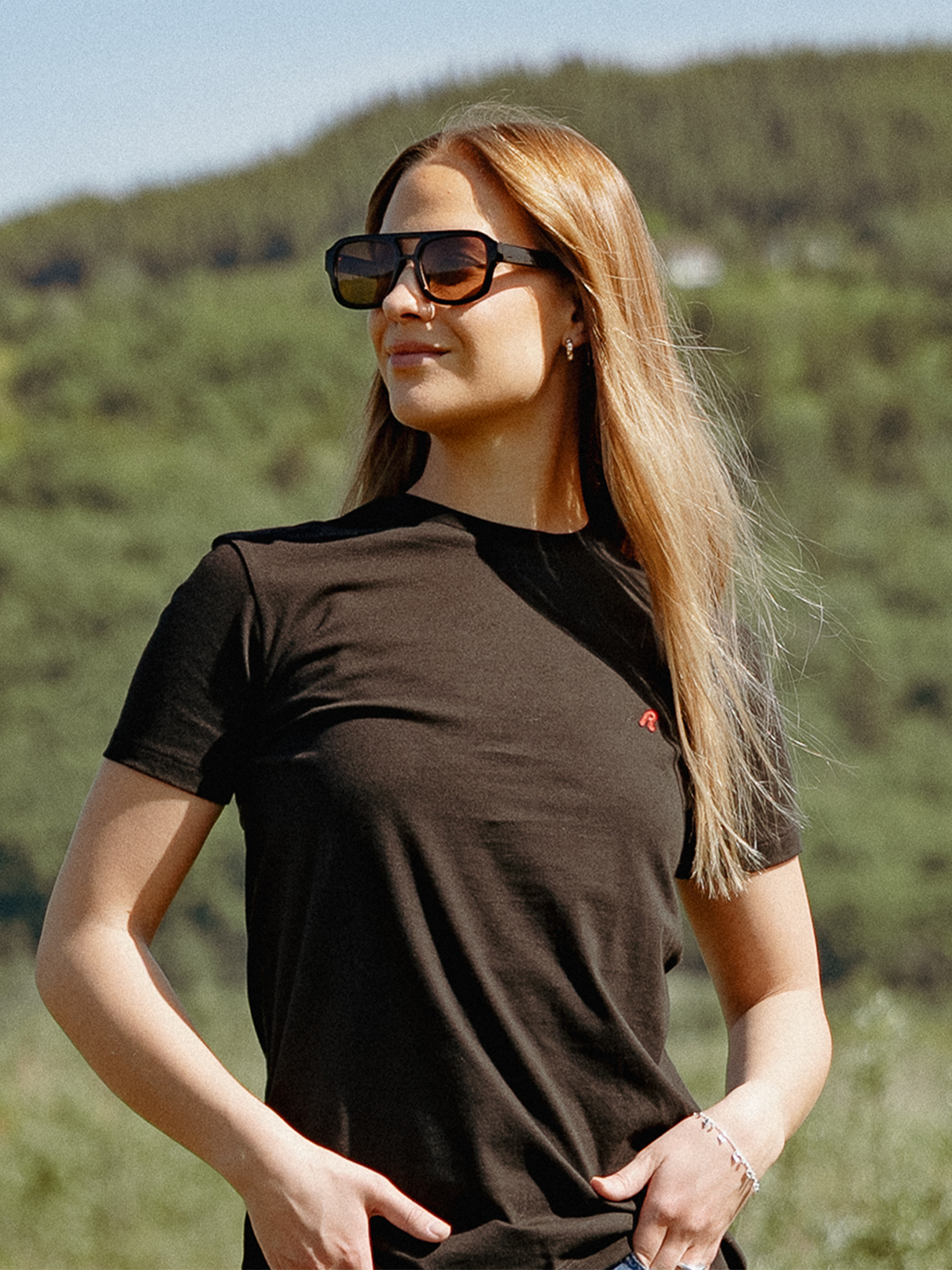 Replay Small R-Tee Woman Black