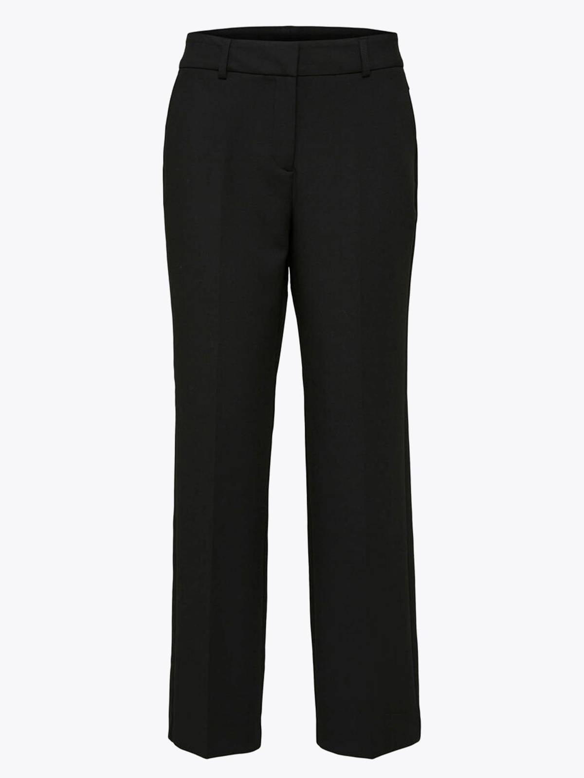 Selected Femme Rita Mid Waist Wide Pant Black