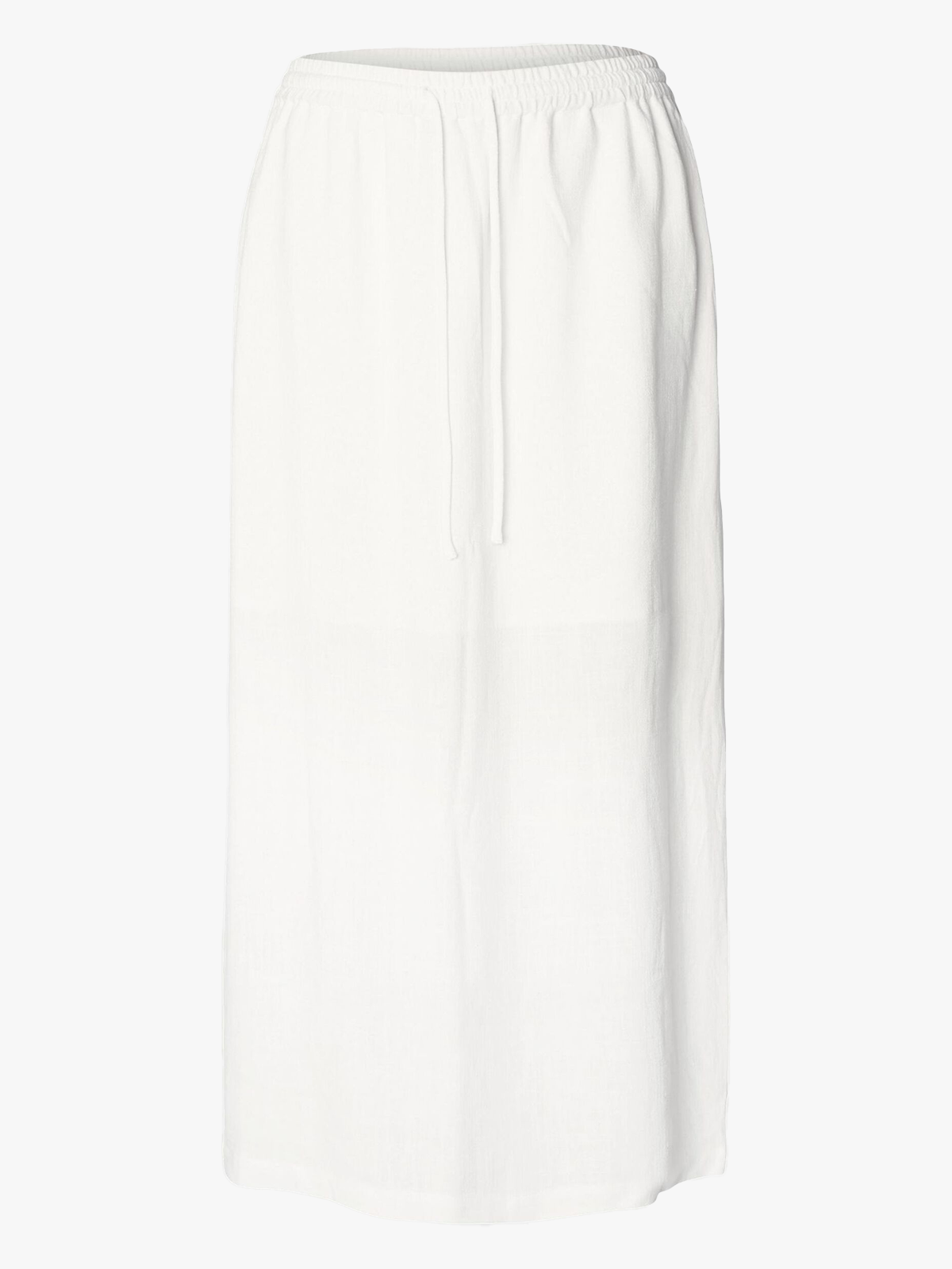 Selected Femme Viva High Waist Ankle Skirt Snow White