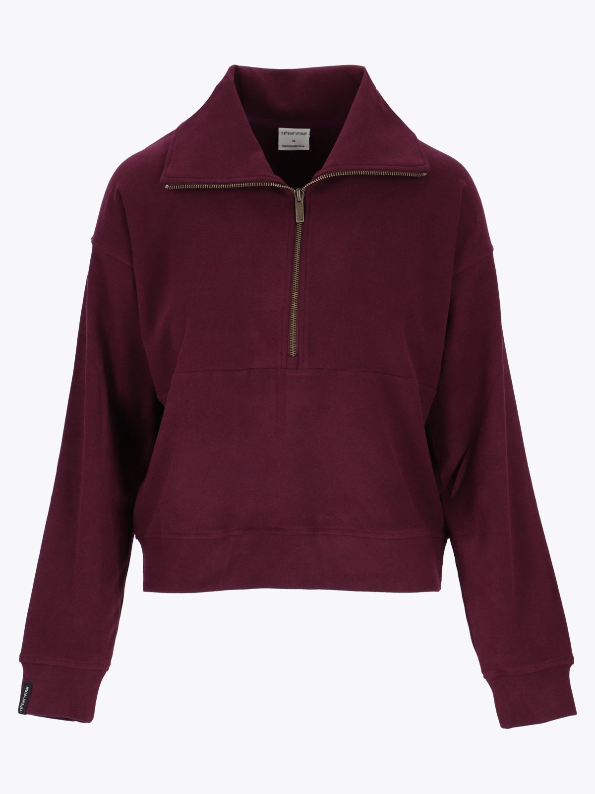 Twentyfour Mode Cozy Half-Zip Burgunder