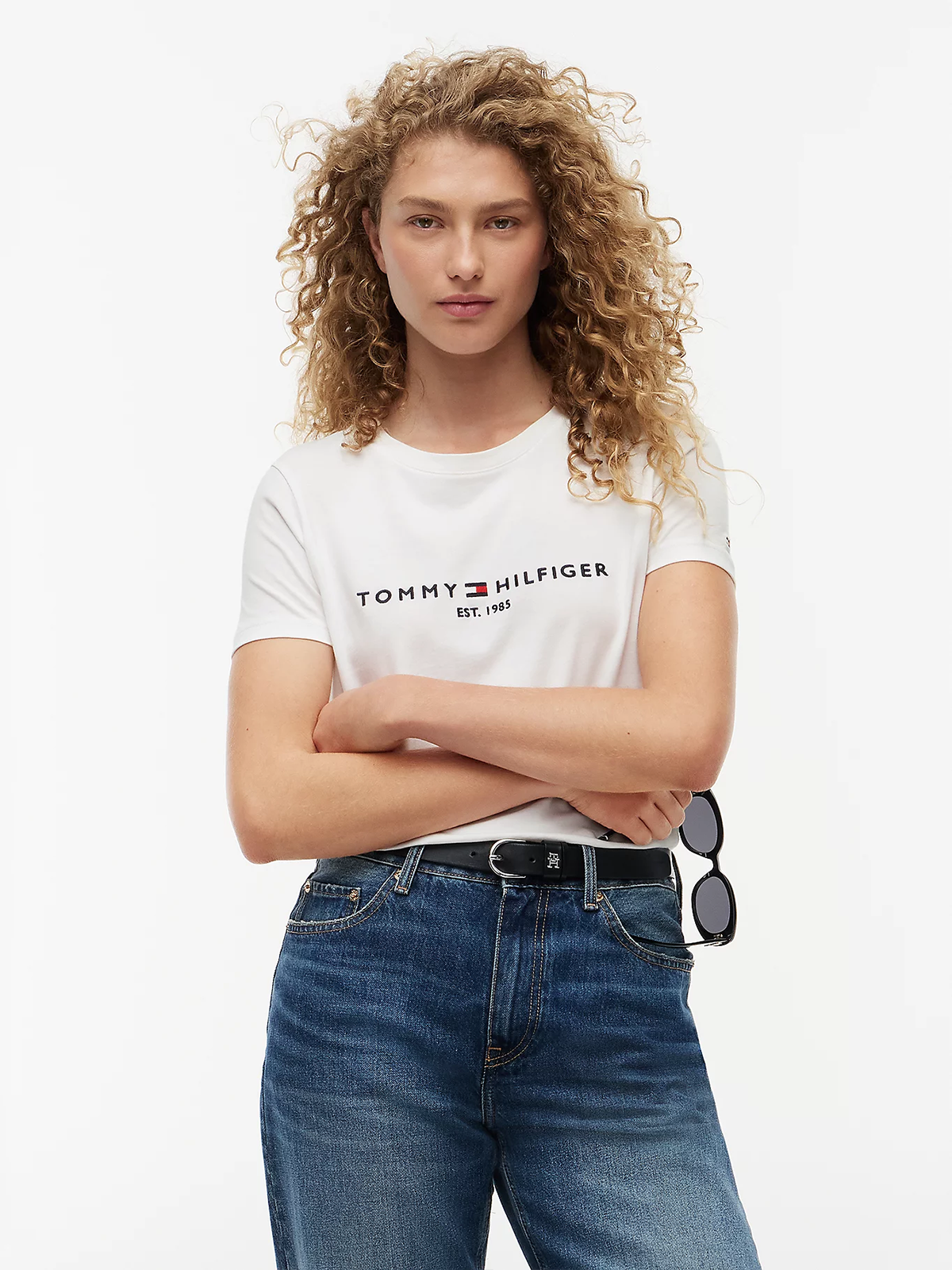 Tommy Hilfiger Heritage Hilfiger O-Neck Regular Tee Hvit