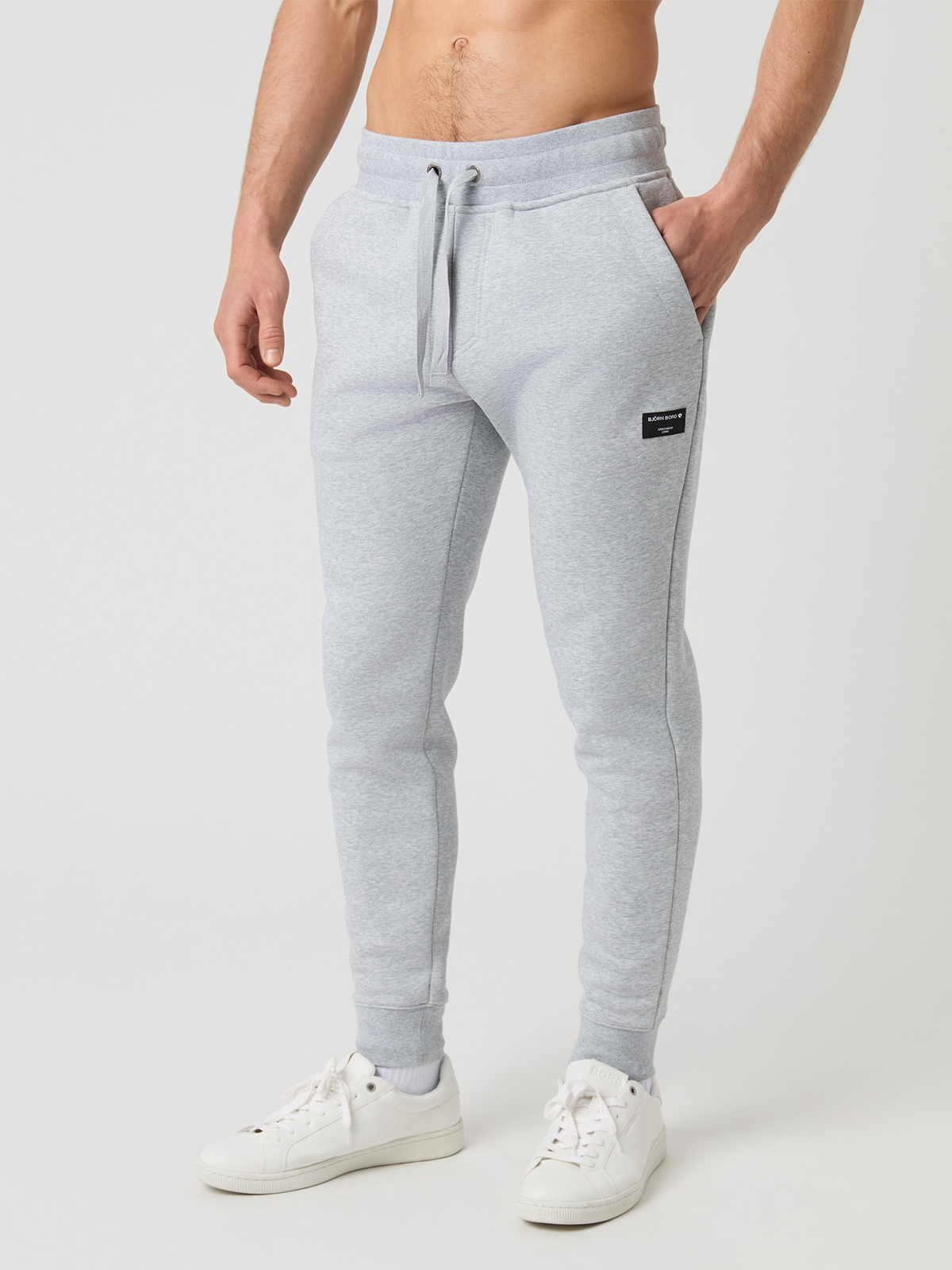 Björn Borg Centre Tapered Sweatpants Light Grey Melange