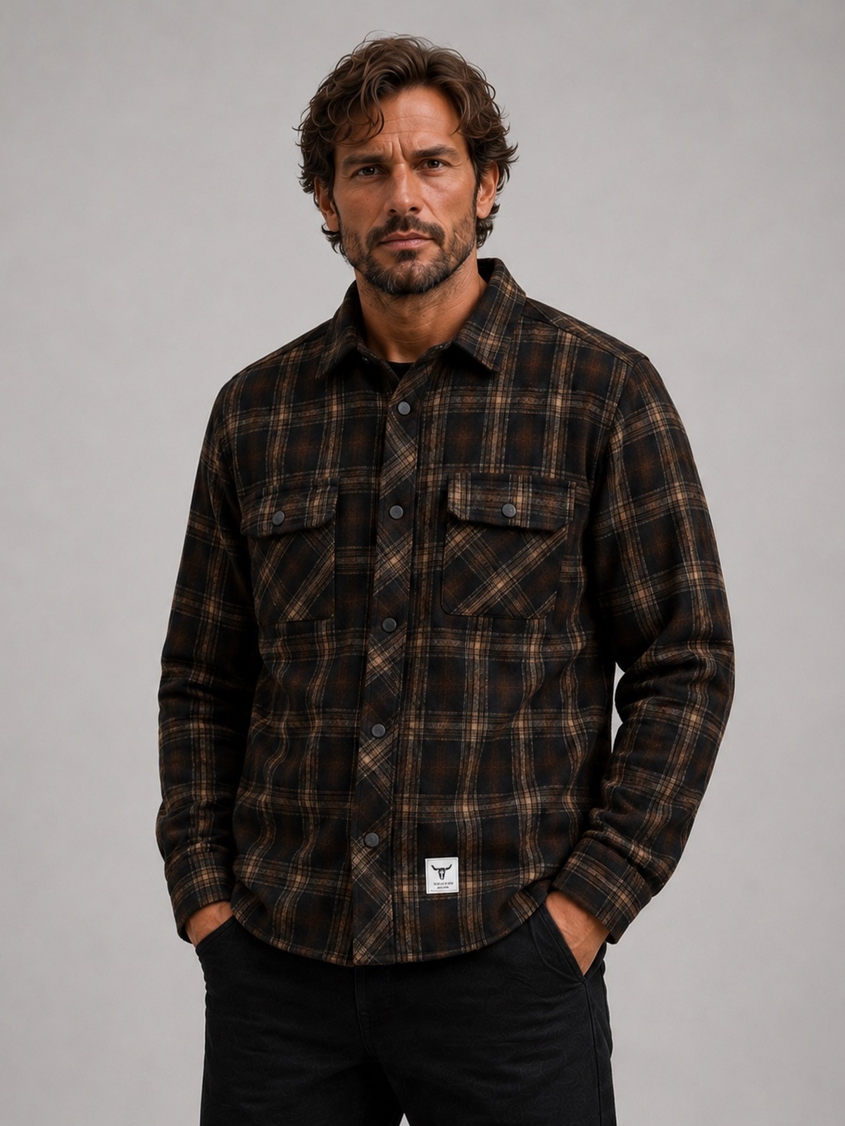 Fat Moose New Adrian Cotton Check Shirt Grønn