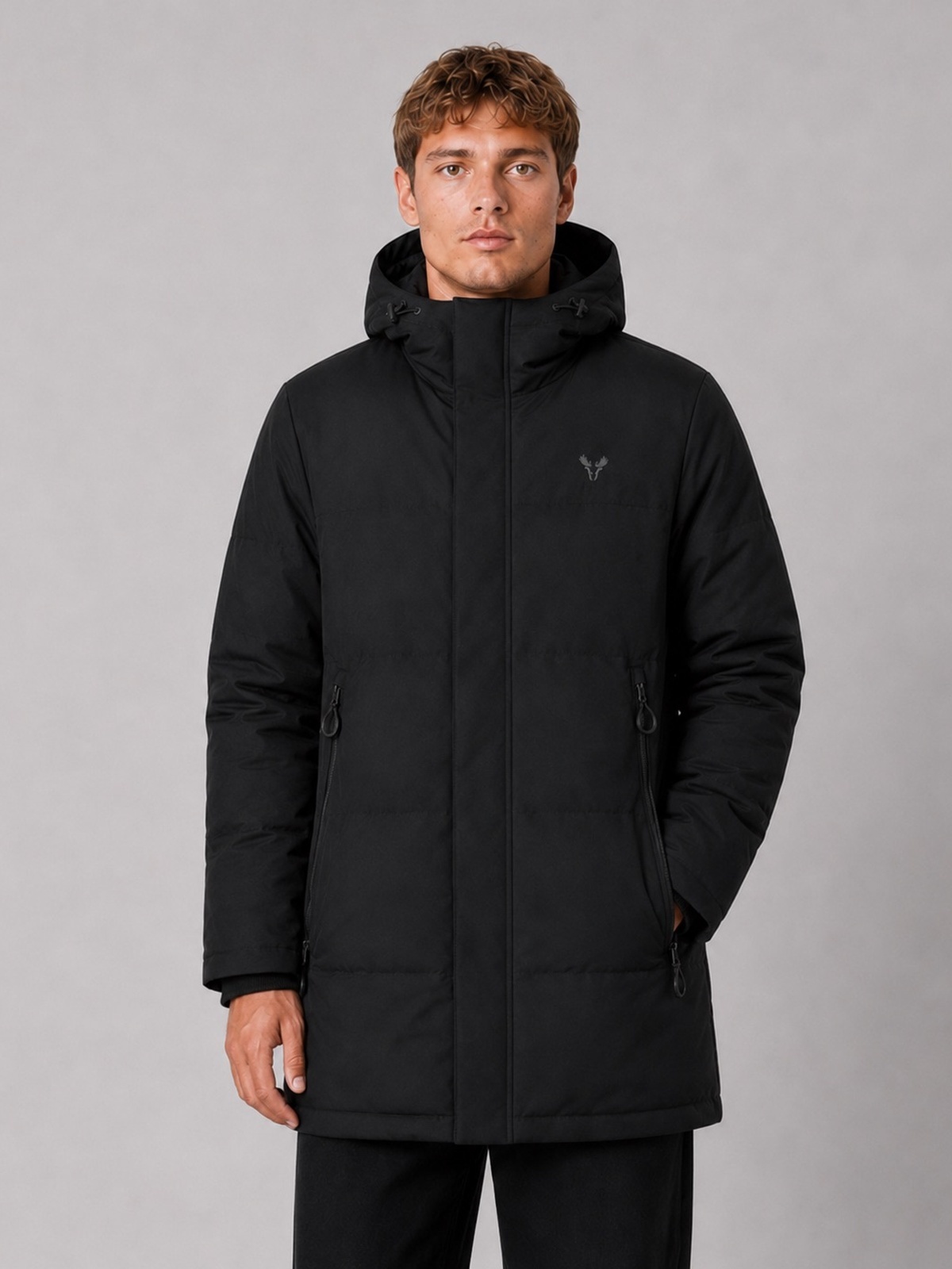 Fat Moose Storm Long Jacket Sort