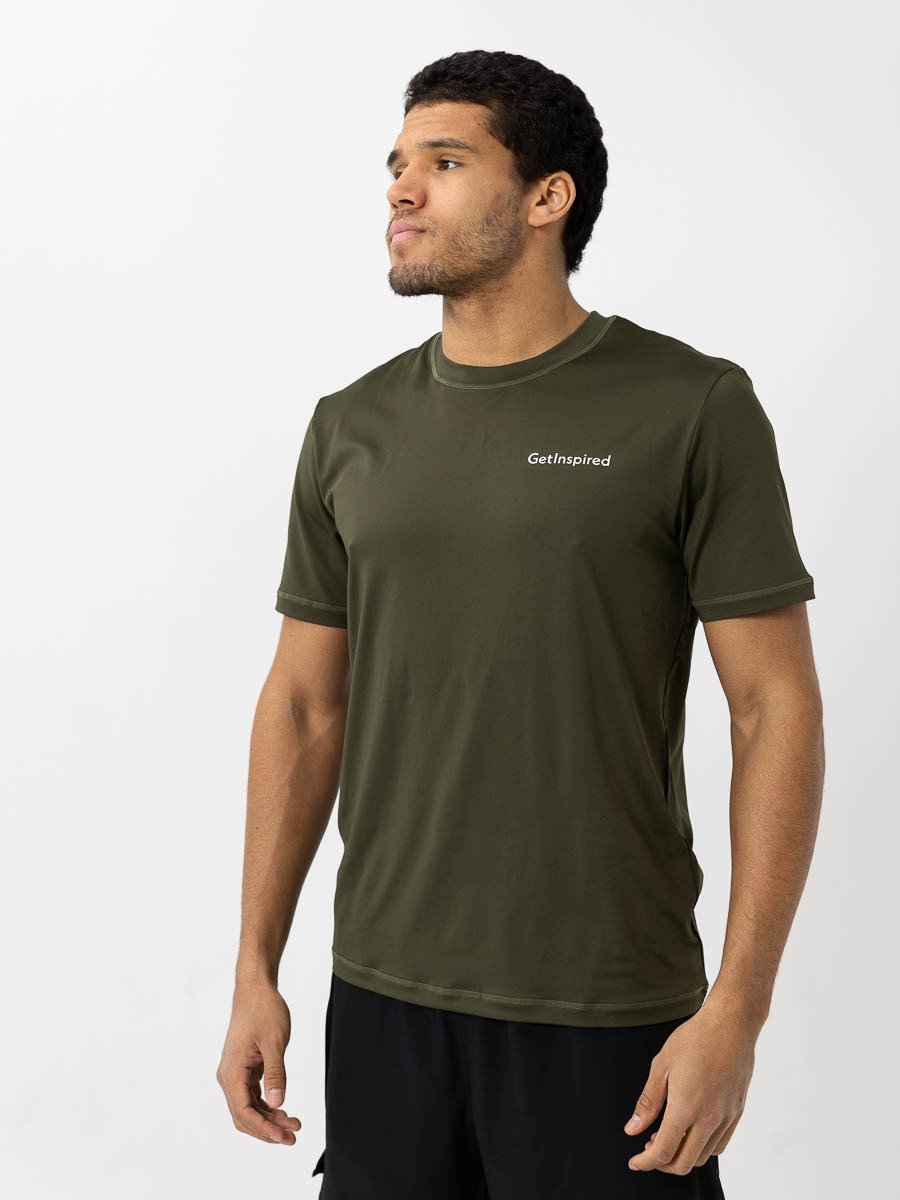 Get Inspired Training Tee Dk Green