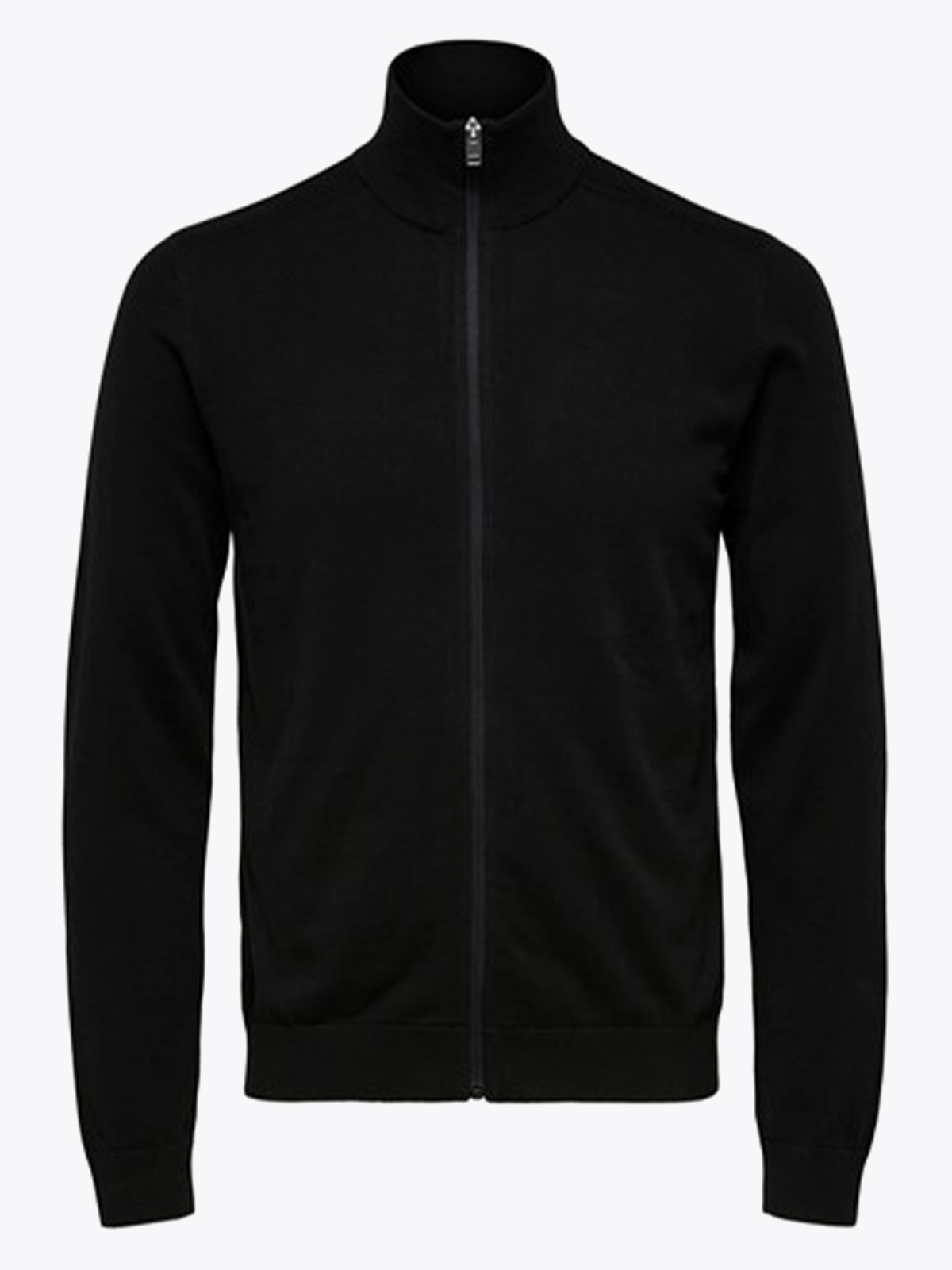 Selected Homme Berg Full Zip Cardigan Black