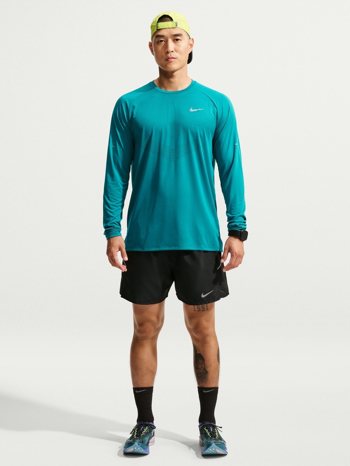 Nike Stride Dri-Fit ADV Long Sleeve Running Top Blå