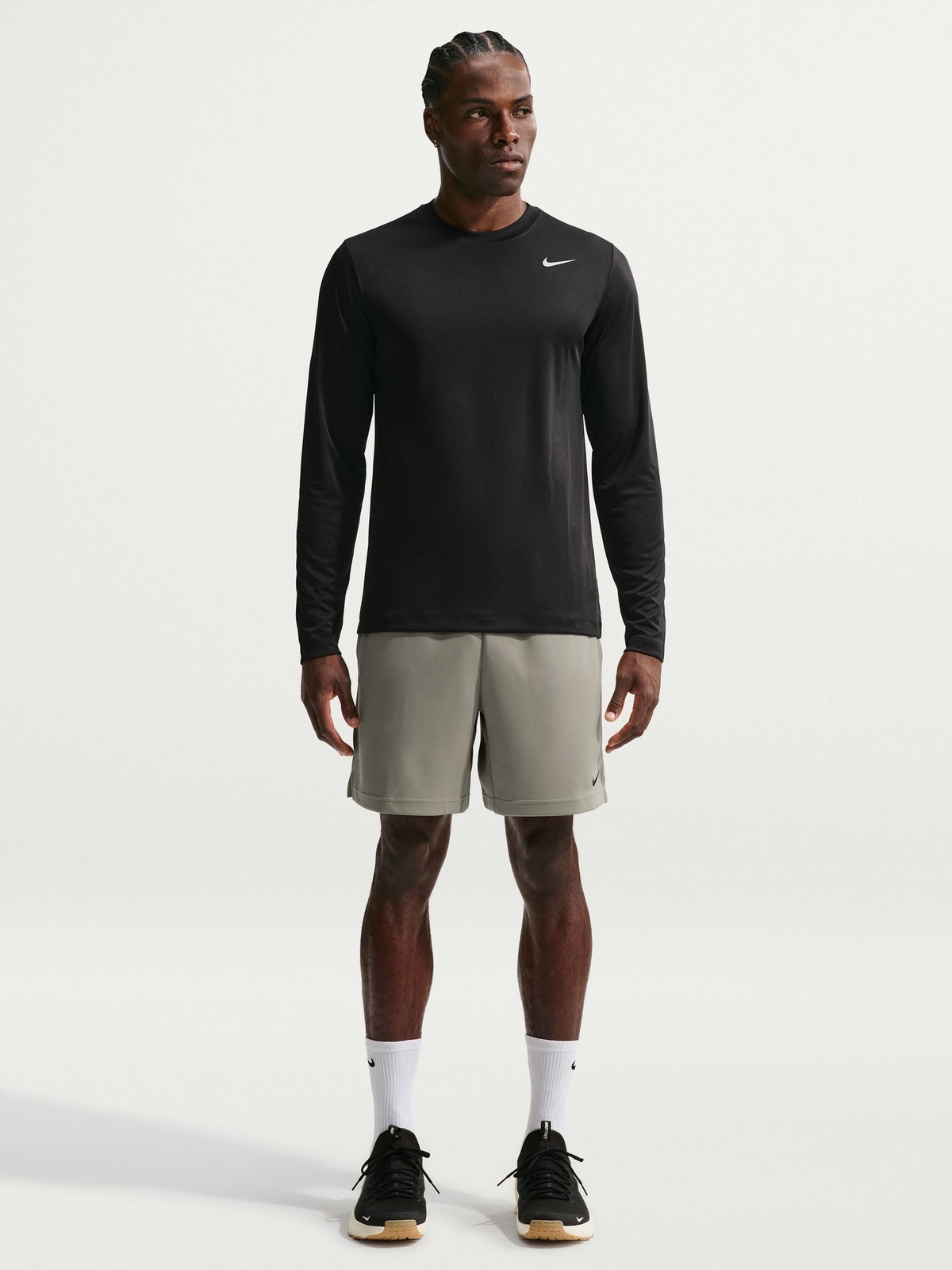 Nike Dri-Fit Long Sleeve Training T-Shirt Sort