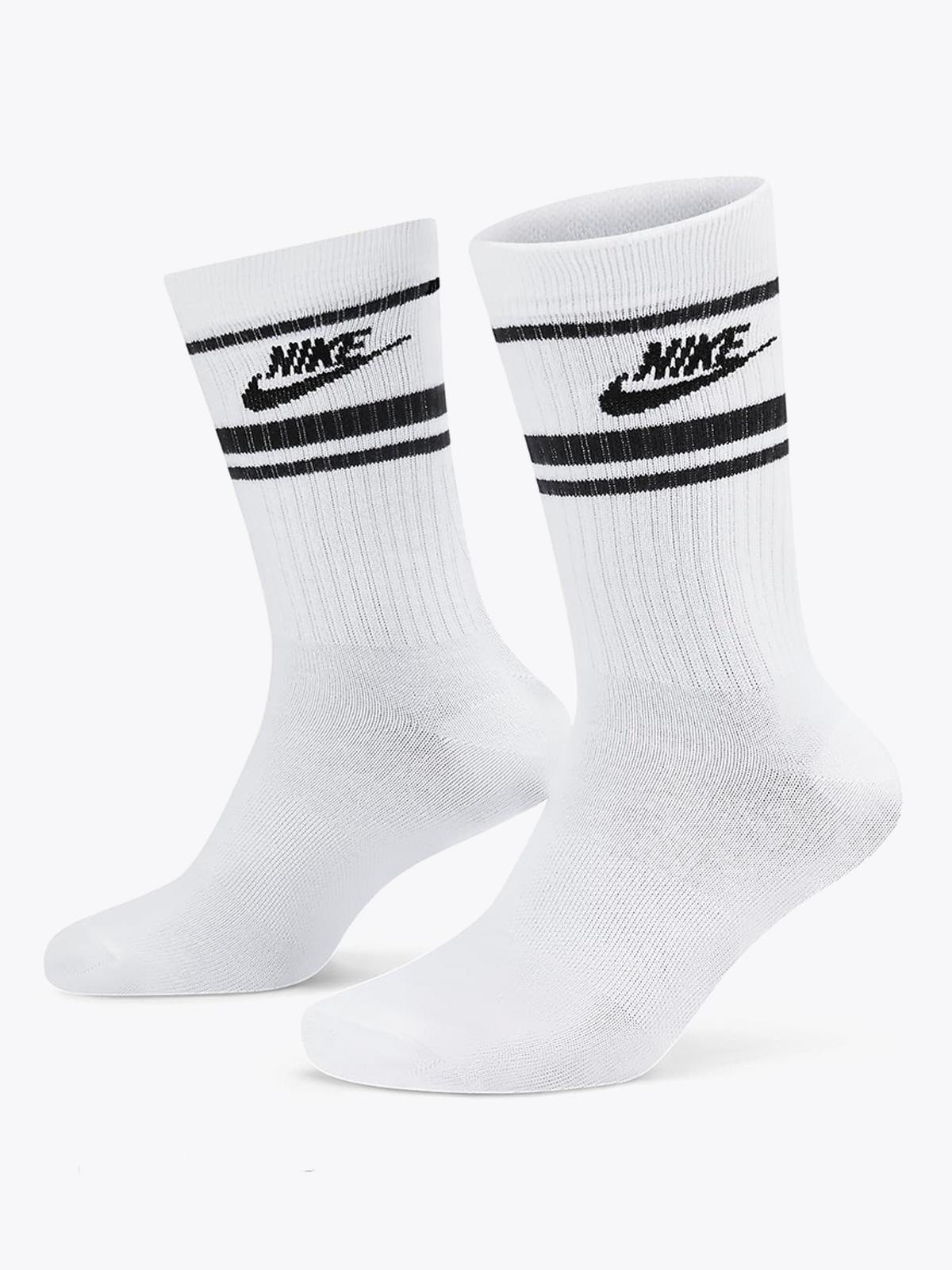 Nike Crew Essential Stripe Socks White / Black