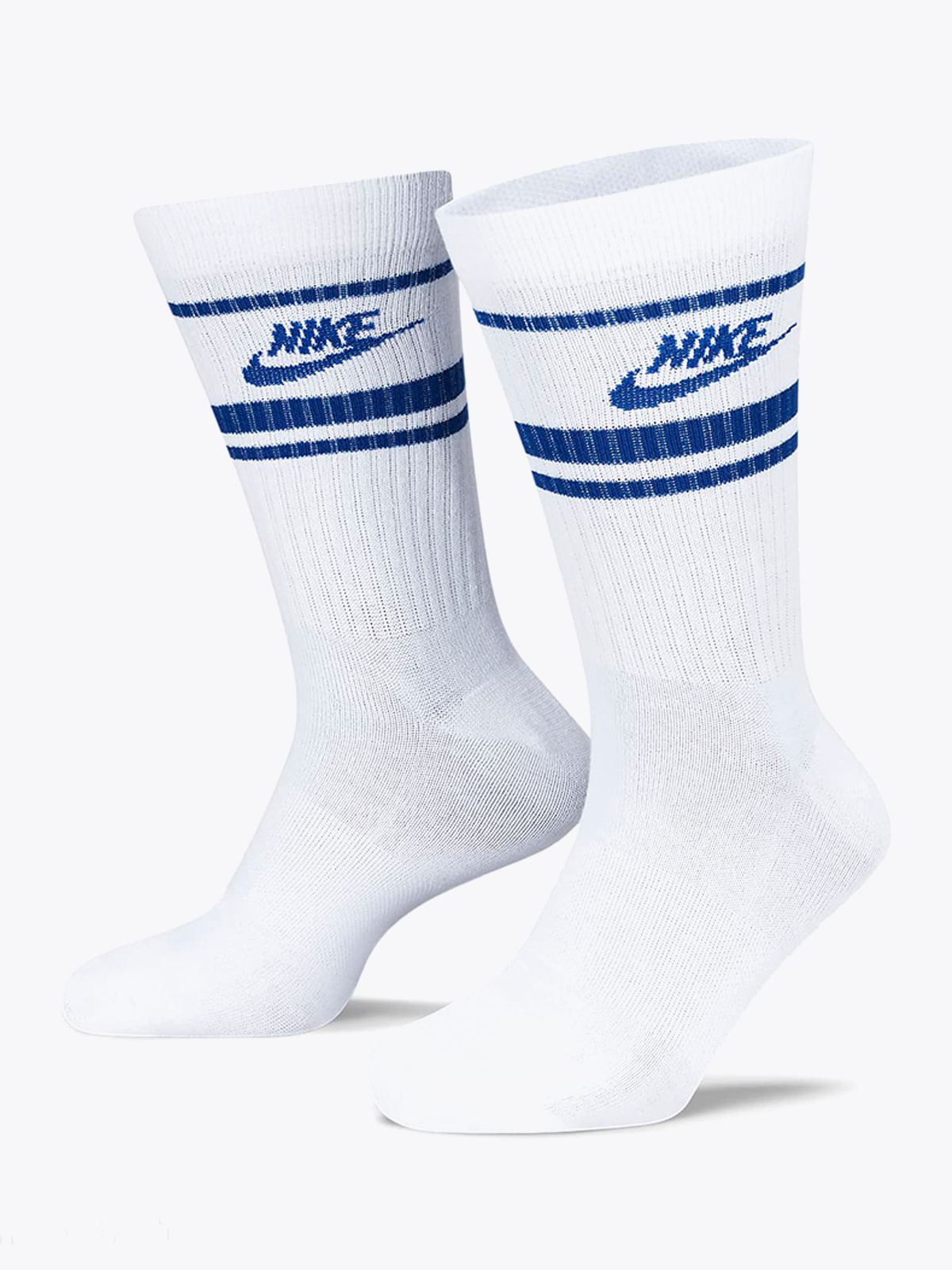 Nike Crew Essential Stripe Socks White / Game Royal
