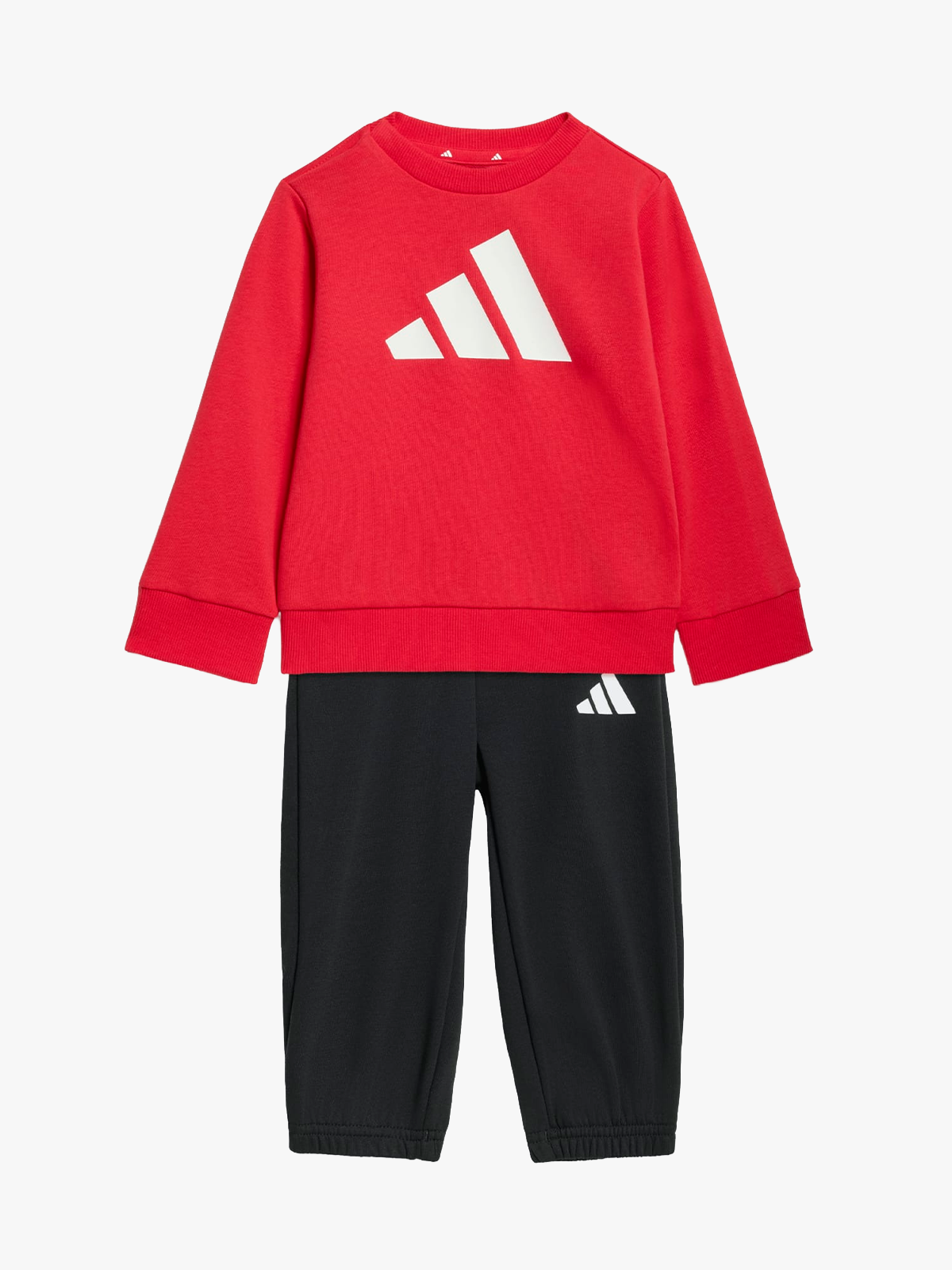 adidas Big Logo French Terry Jog Sett Rød