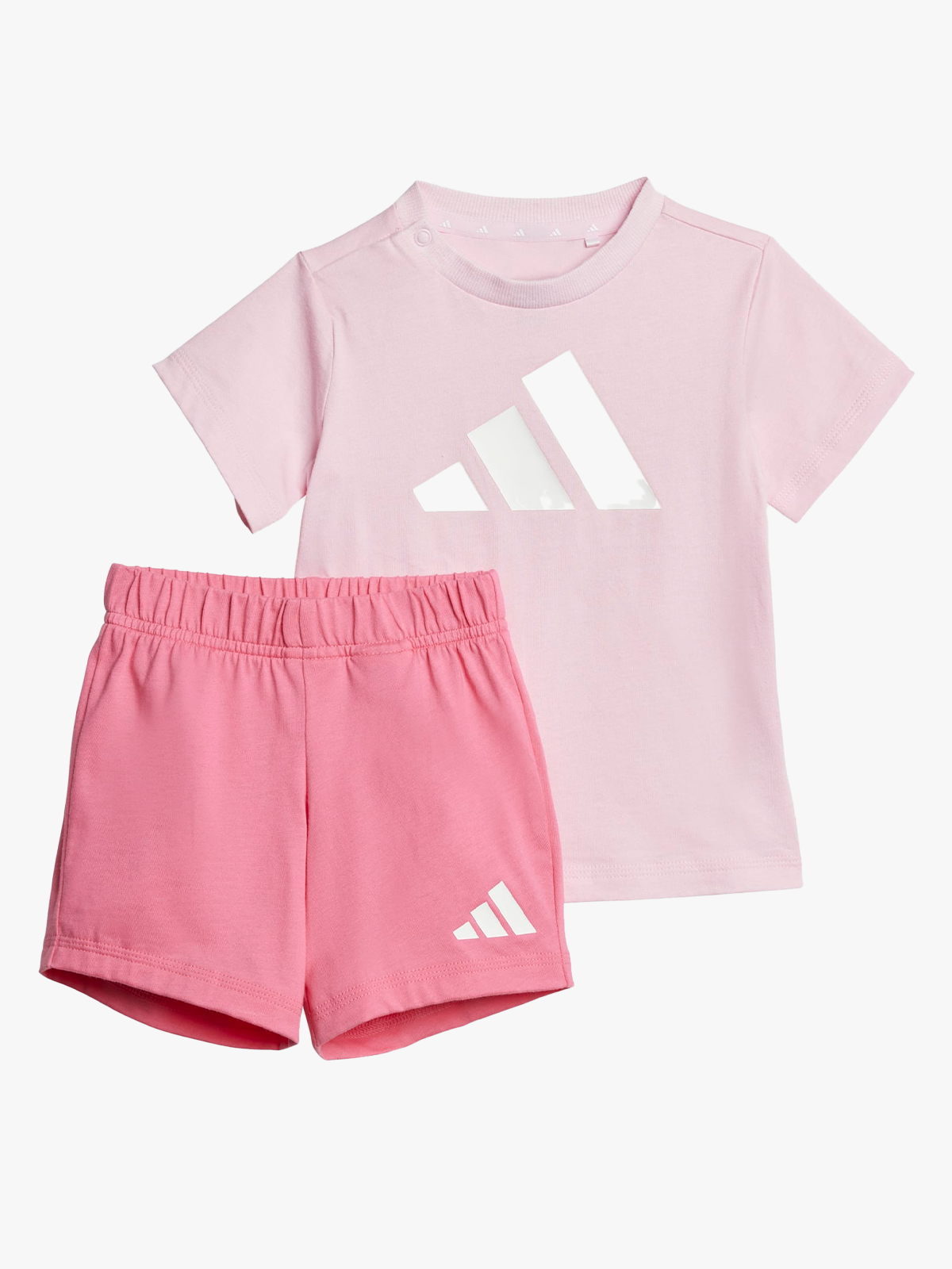 adidas Big Logo T-Set Infant Pink / White