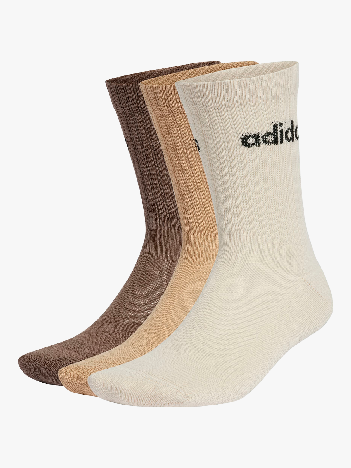 adidas Crew 3-Pack Brun