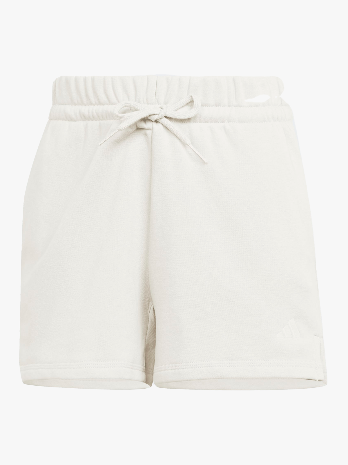 adidas Small Logo Feel Cozy Shorts Beige