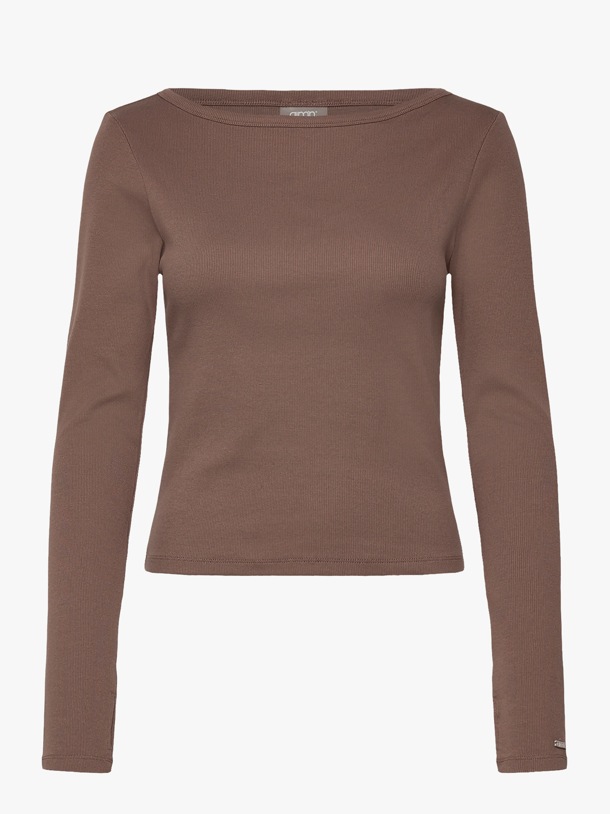 Aim'n Ease Ribbed Long Sleeve Top Macchiato