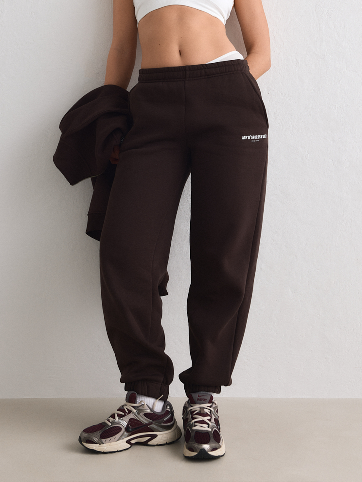Aim'n Classic Sweat Pants Chocolate
