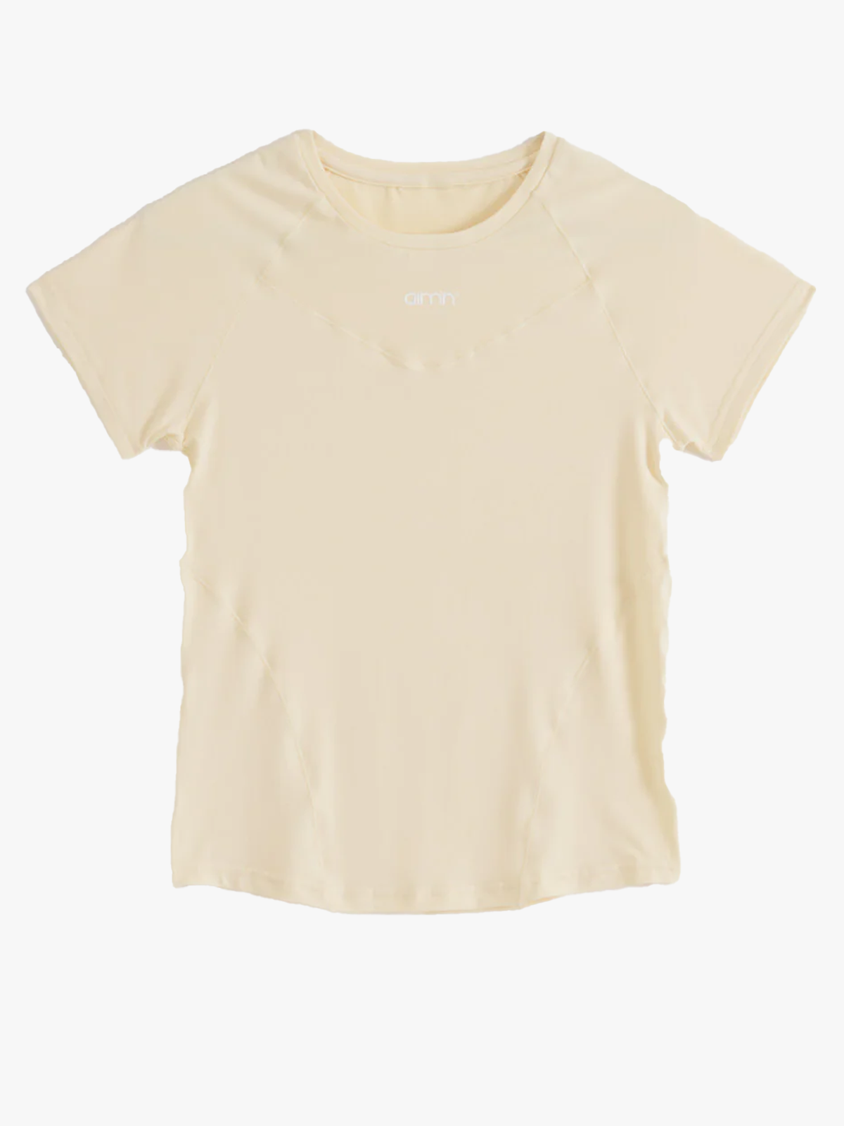 Aim'n Soft Basic Short Sleeve Lemon White