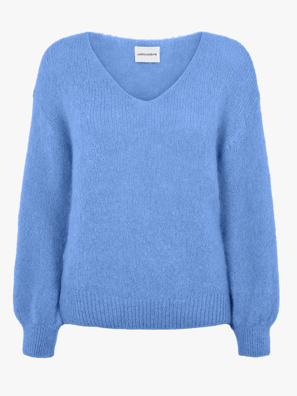 American Dreams Milana Long Sleeve Alpaca Pullover Sky Blue