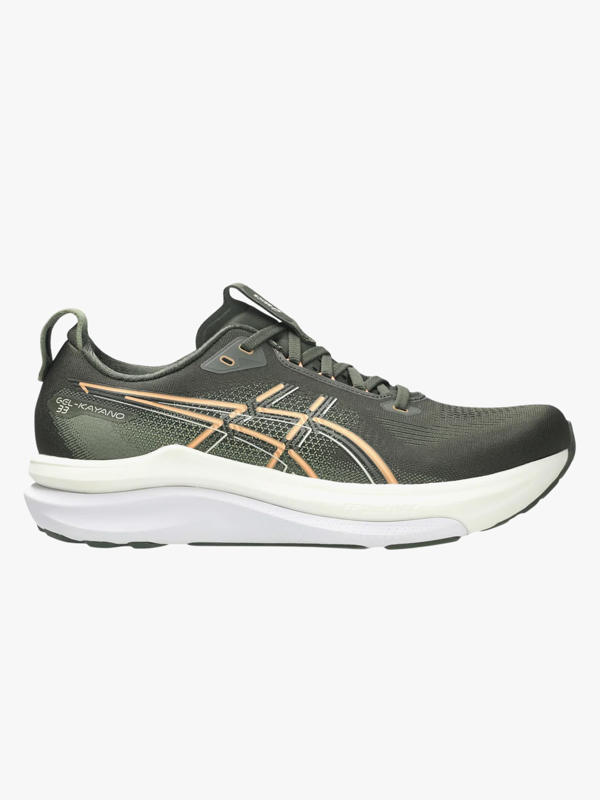 ASICS Gel-Kayano 33 Vintage Khaki / Bright Sunstone
