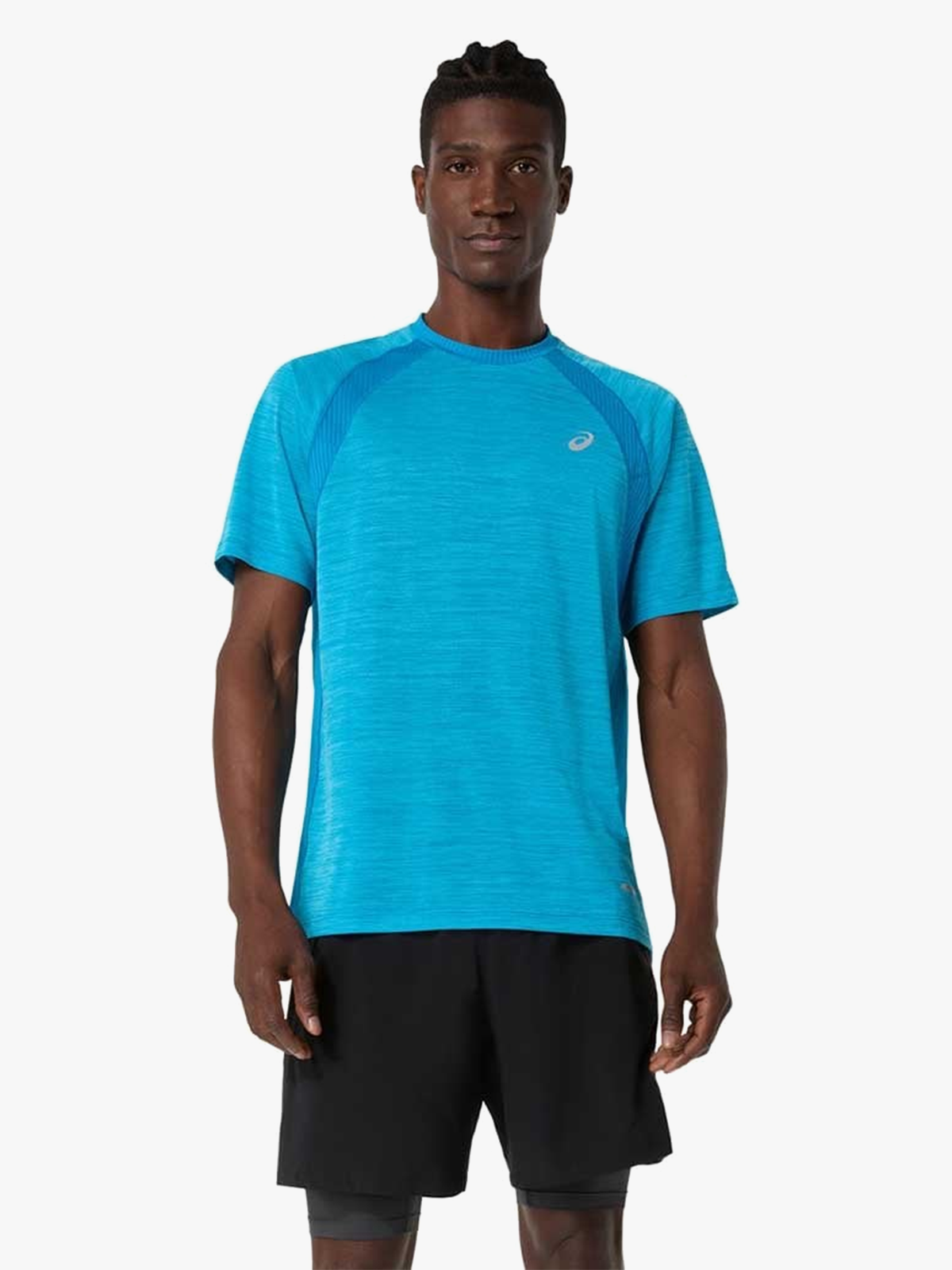 ASICS Road Short Sleeve Top Aegean Blue