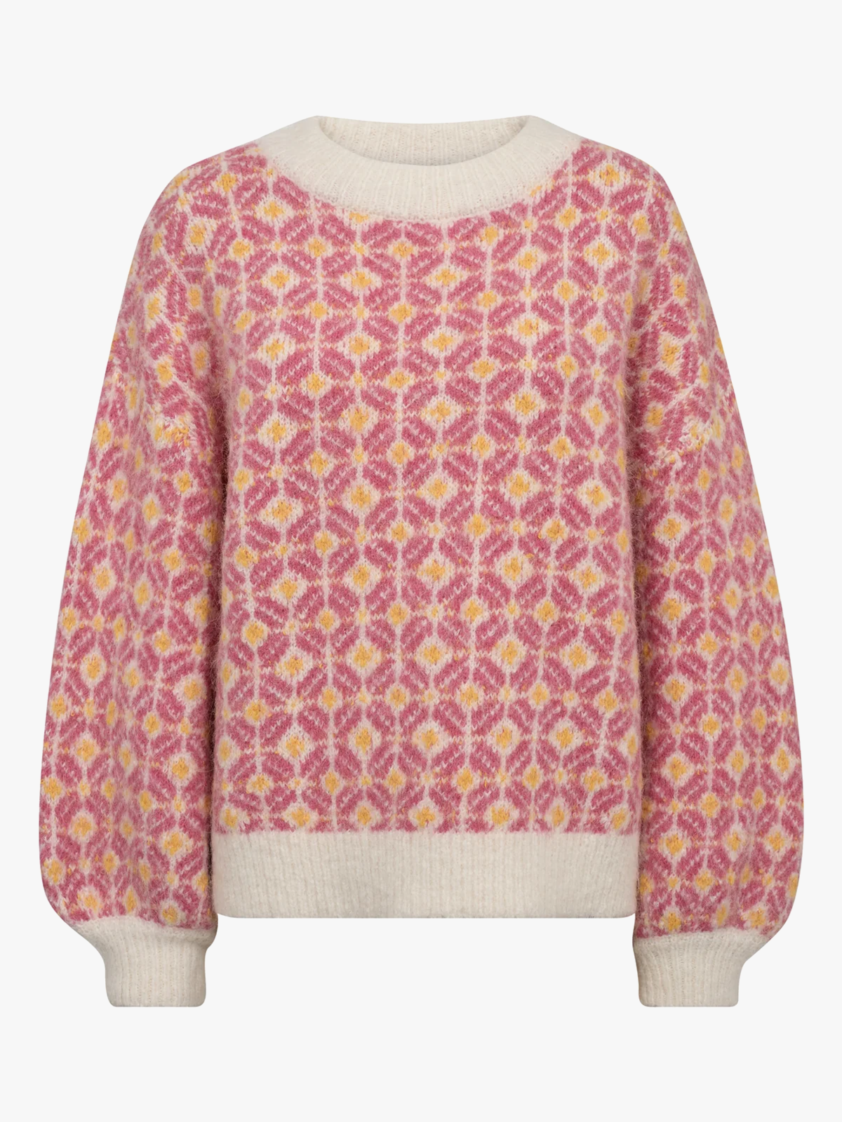 A-View Stavanger Knit Pullover 407 Off white/pink