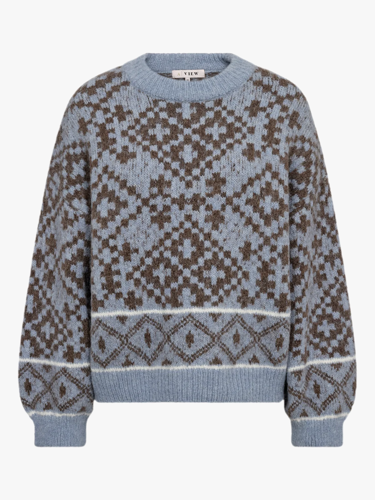 A-View Luxana Knit Pullover Brown / Blue