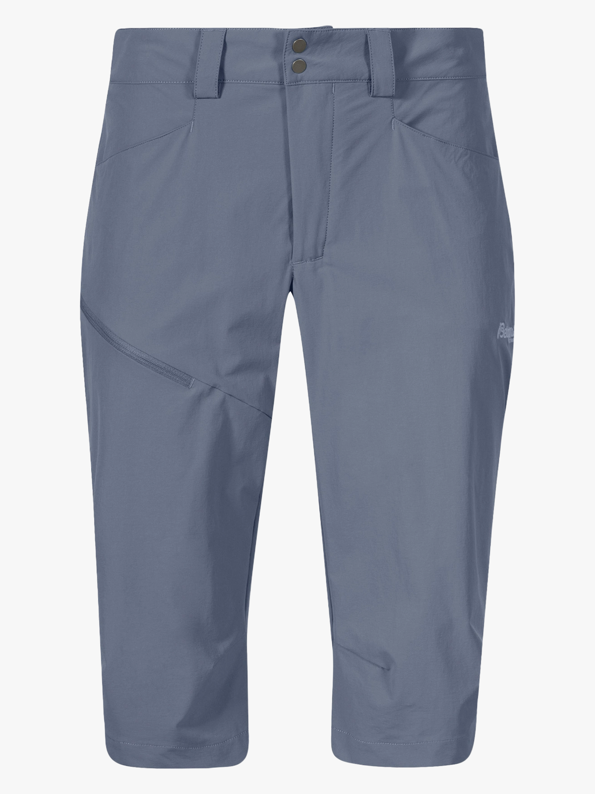 Bergans Vandre Light Softshell Long Shorts Women Granite Blue
