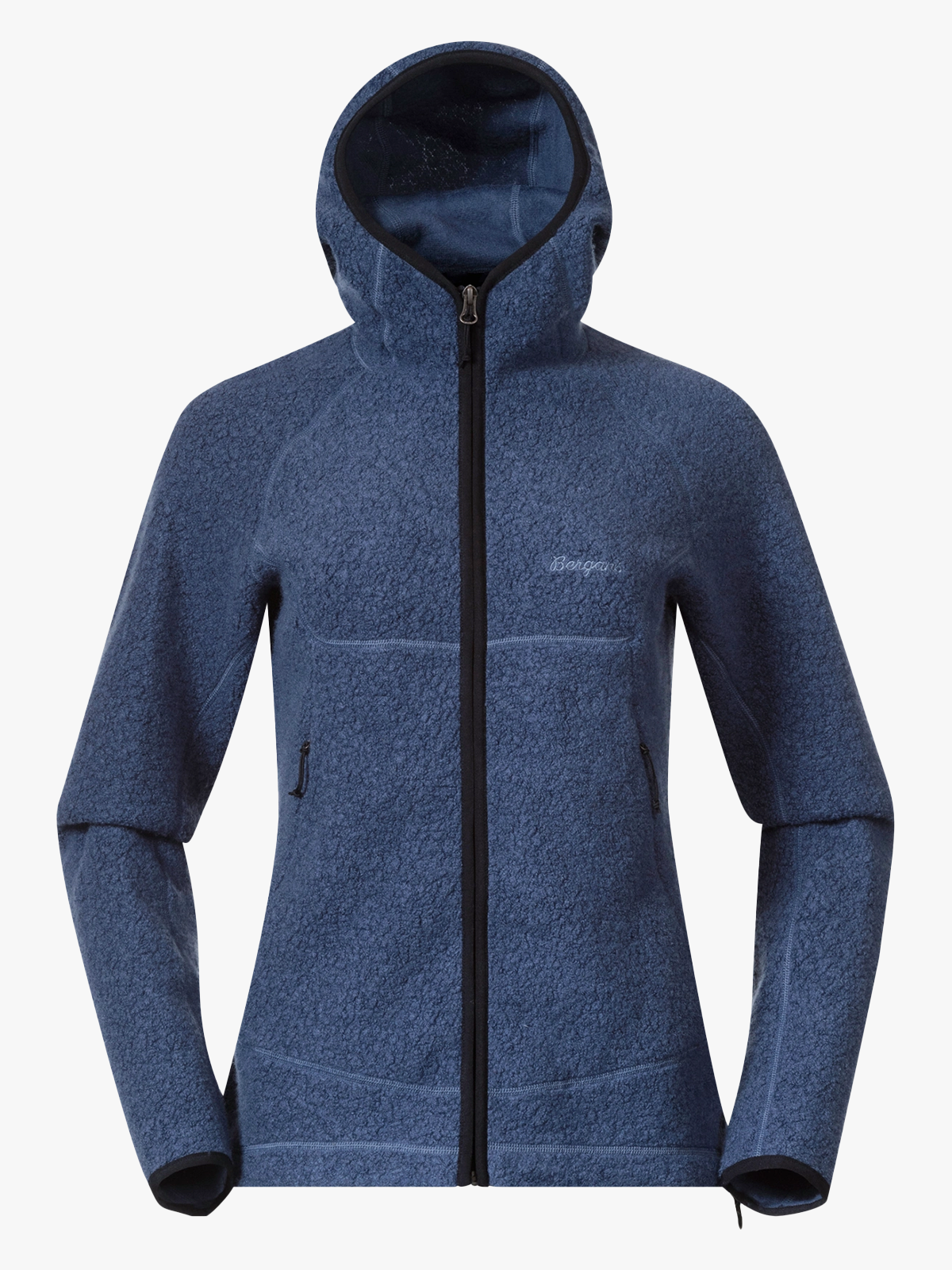 Bergans Vaagaa Merino Terry Midlayer Hoodie Women Granite Blue