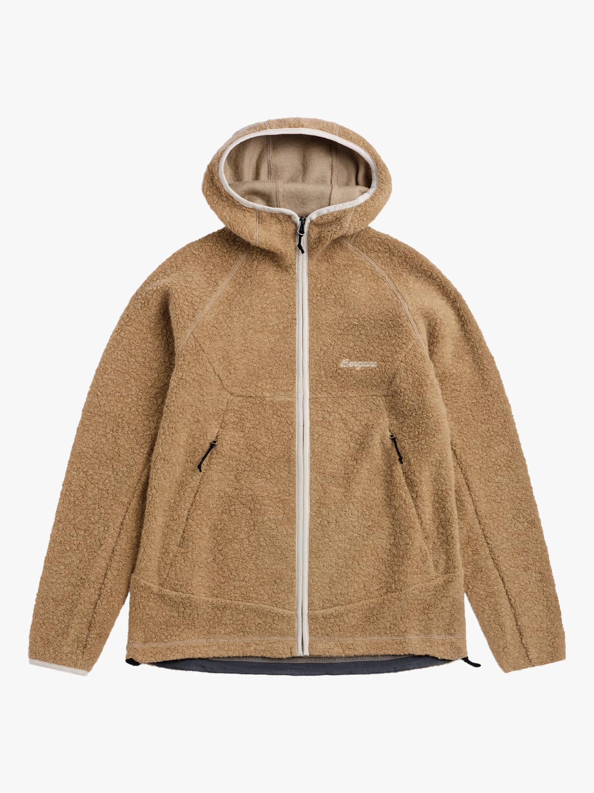 Bergans Vaagaa Merino Terry Midlayer Hoodie Women Sandstone