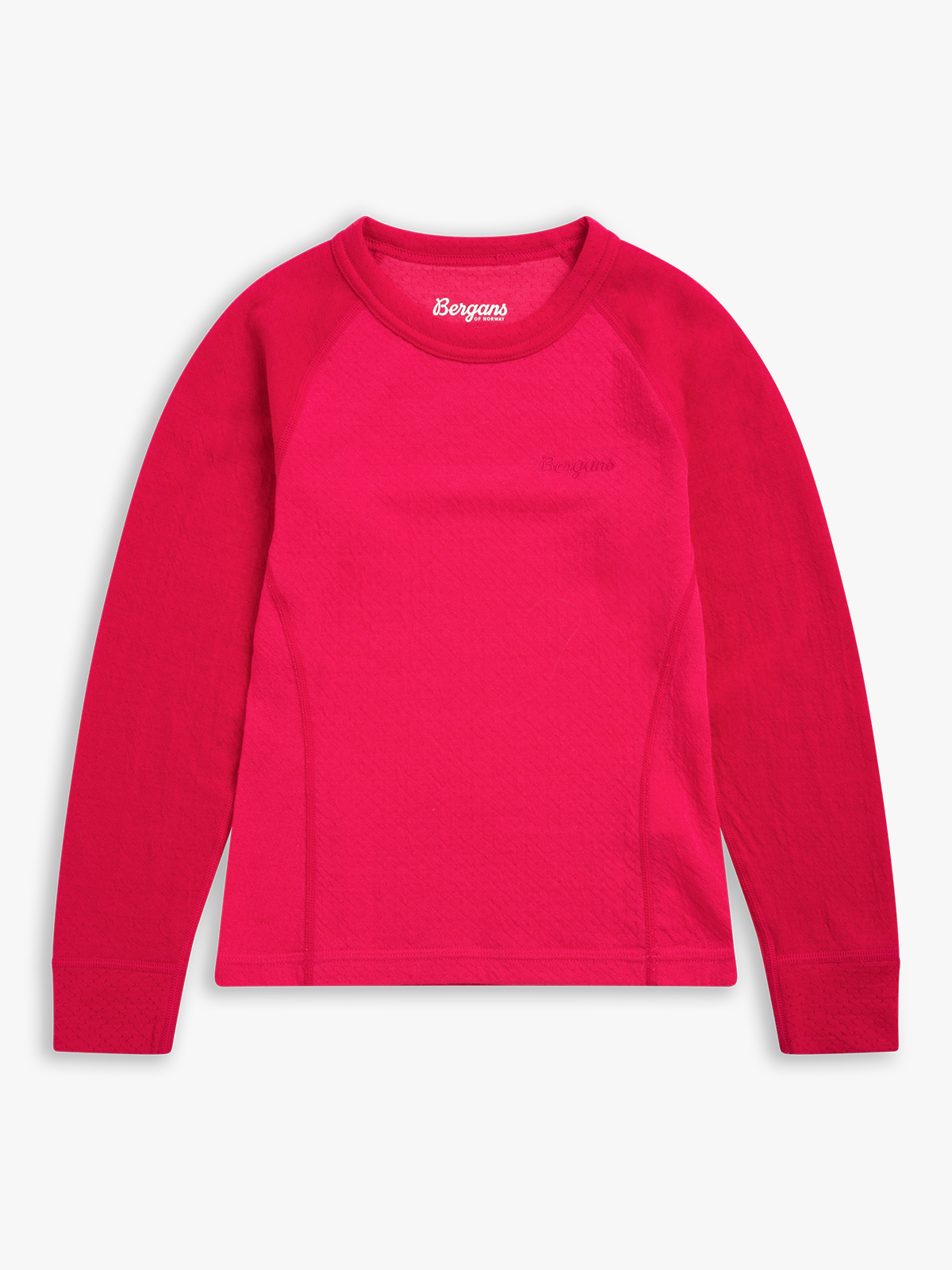 Bergans Inner:Dual Merino Kids Long Sleeve Light Alpine Rose