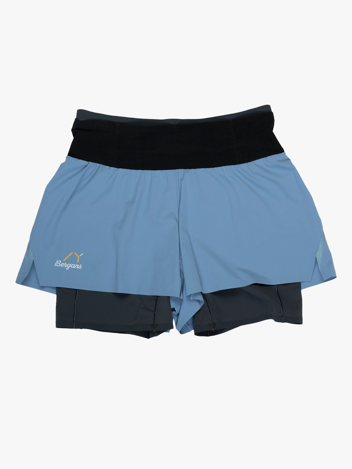 Bergans Y LightLine Fast 5" Shorts Women Elemental Blue / Dark Shadow Grey
