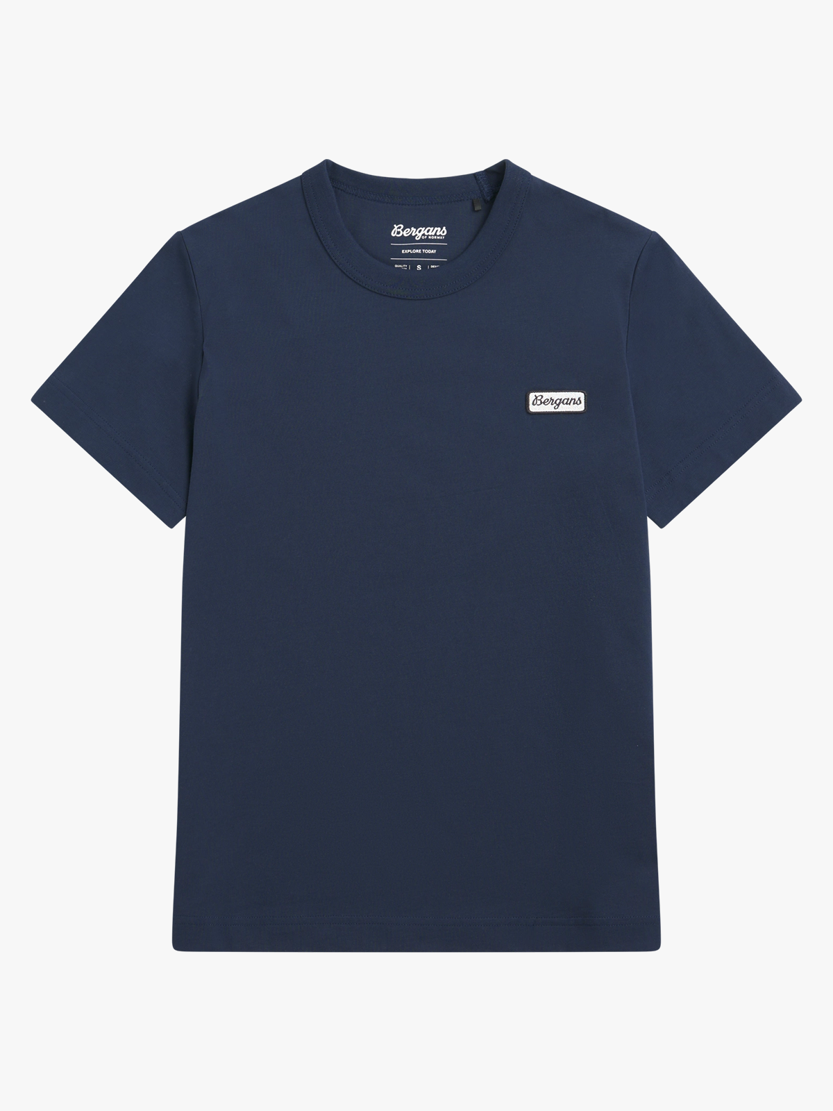 Bergans Logo Cotton Tee Women Navy Blue