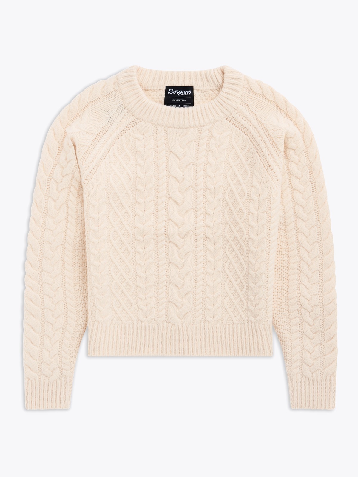 Bergans Lofoten Knitted Wool Jumper Women Creme