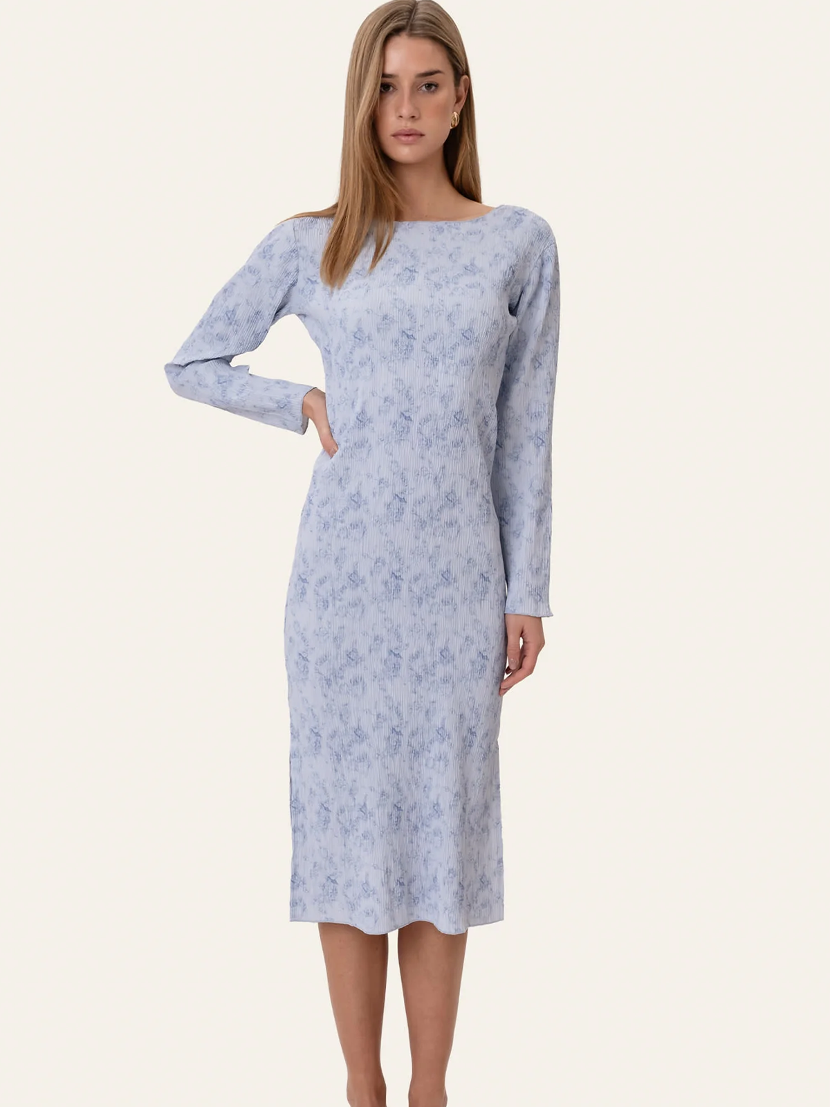 BYIC Oda Dress Soft Blue Blossom